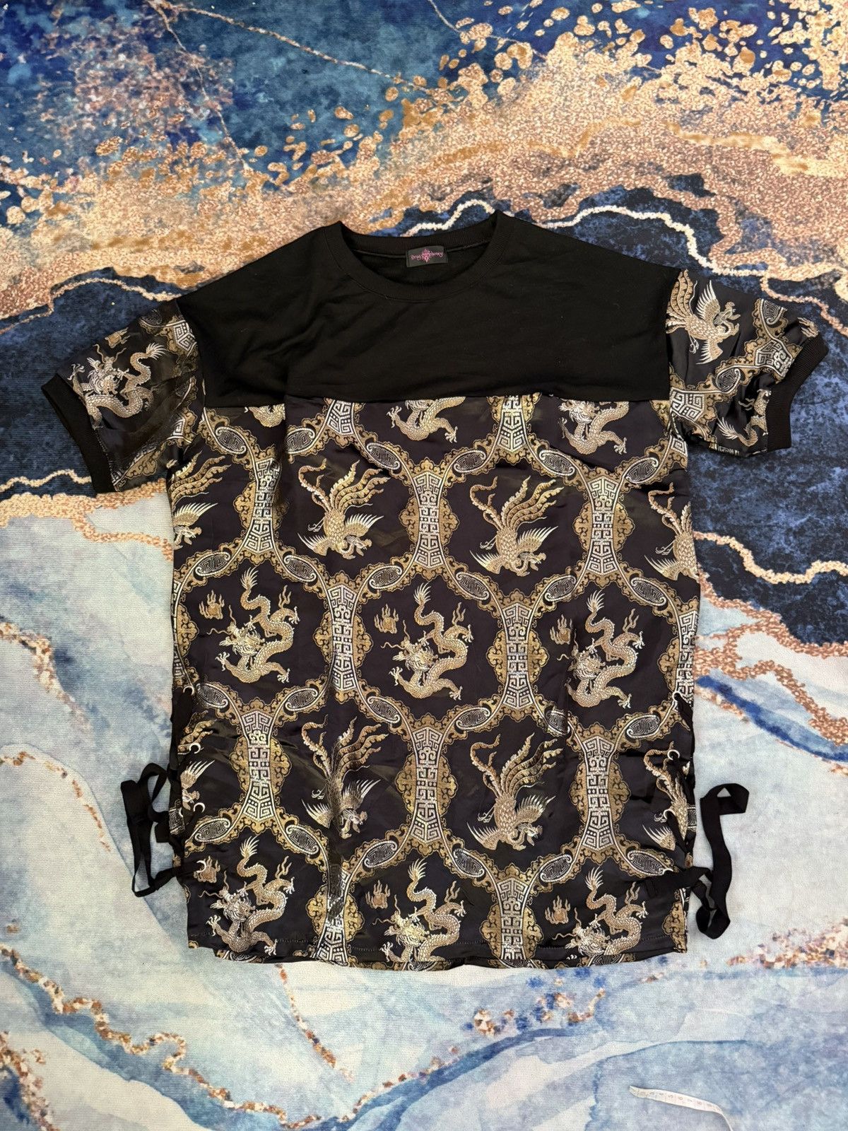 Japanese Brand DRUG HONEY OVERPRINTED DRAGON MOTIF T SHIRT Size US XL / EU 56 / 4 - 1 Thumbnail