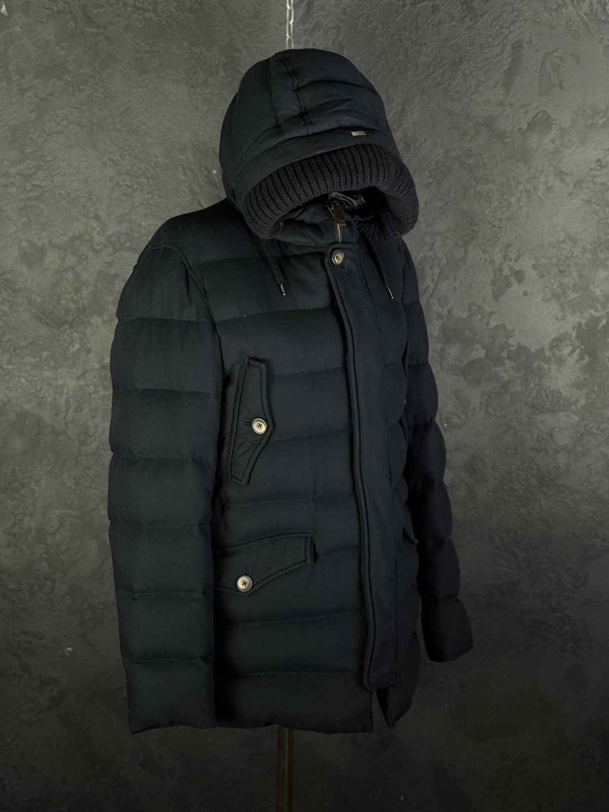 Herno HERNO Norfolk Men's Down Jacket Navy Blue Size 50 Size US M / EU 48-50 / 2 - 9 Thumbnail