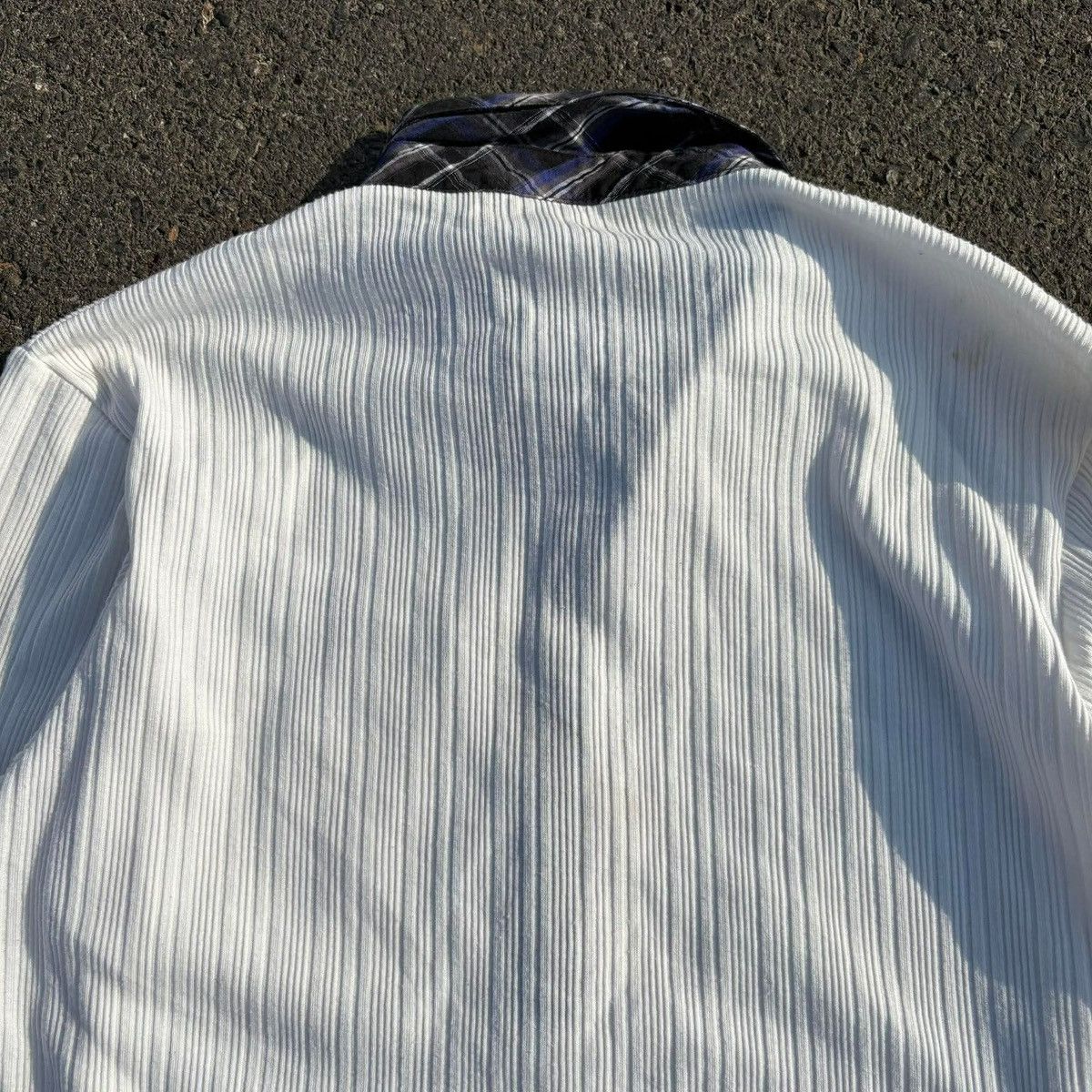 Japanese Brand ❌SOLD❌Mata Bene Ribbed Long Sleeve Layered Shirt Size US XXS / EU 40 - 12 Thumbnail