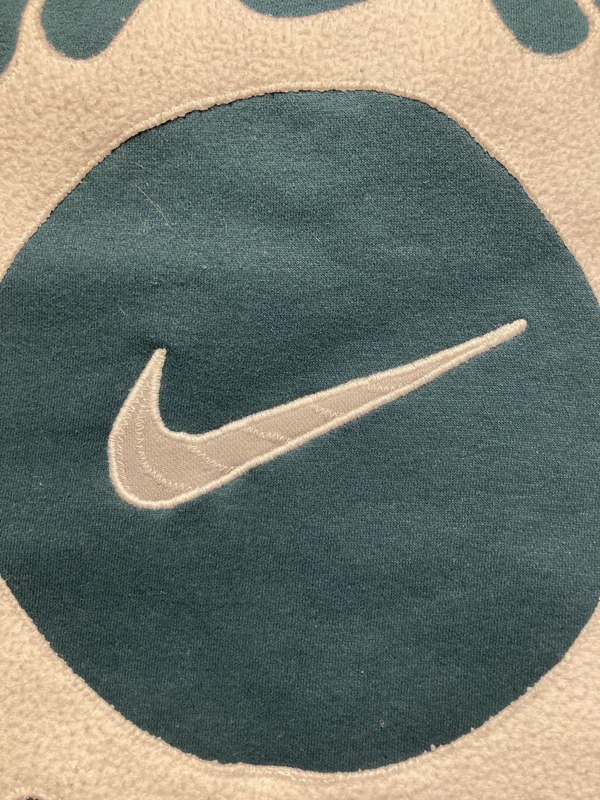 Nike × Vintage ⛩️nike hoodie custom fleece vintage y2k center big logo rare Size US XL / EU 56 / 4 - 6 Thumbnail