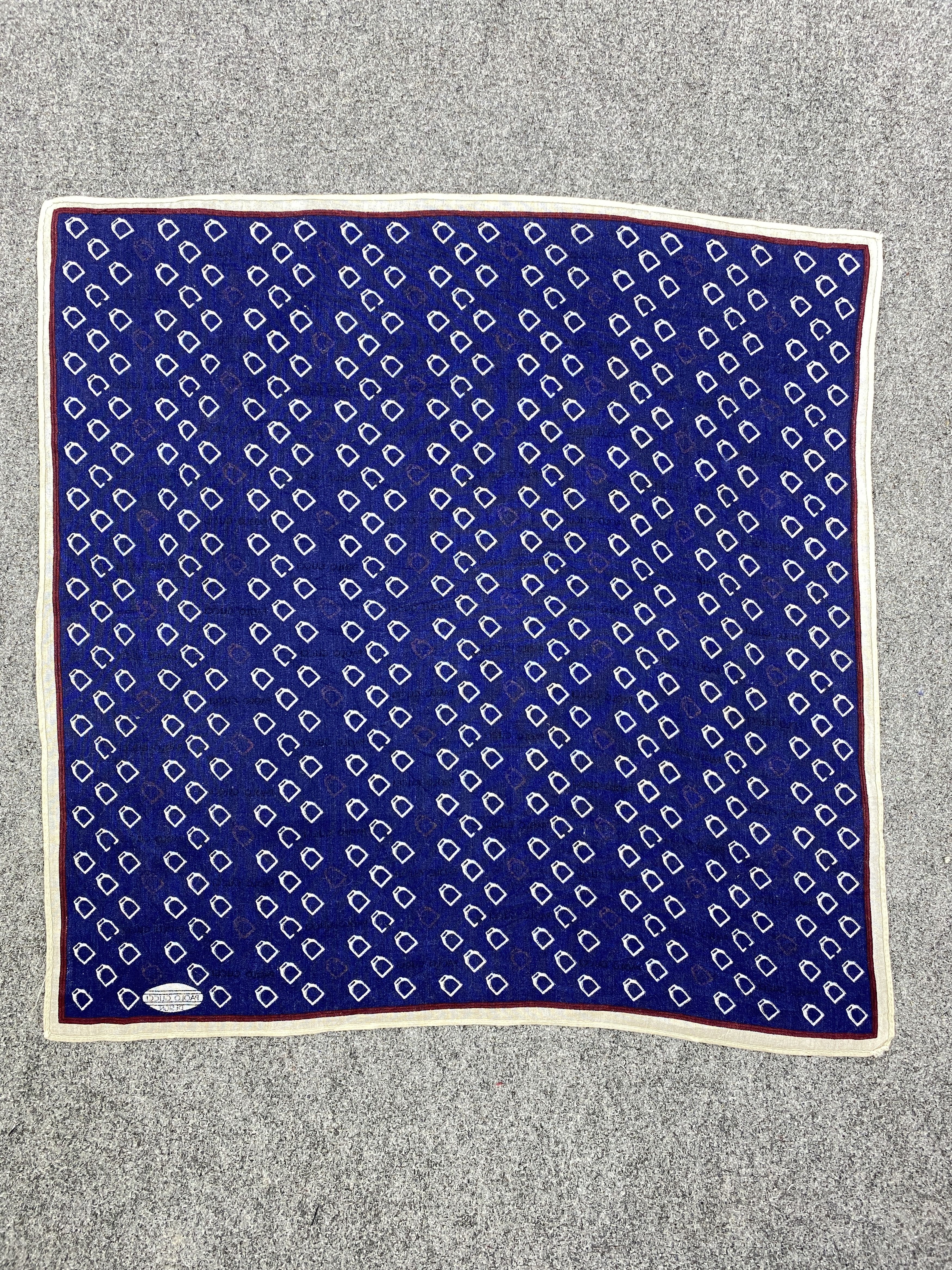 Paolo Gucci Vintage Paolo Gucci Handkerchief / Neckerchief HKC0990 Size ONE SIZE - 7 Thumbnail