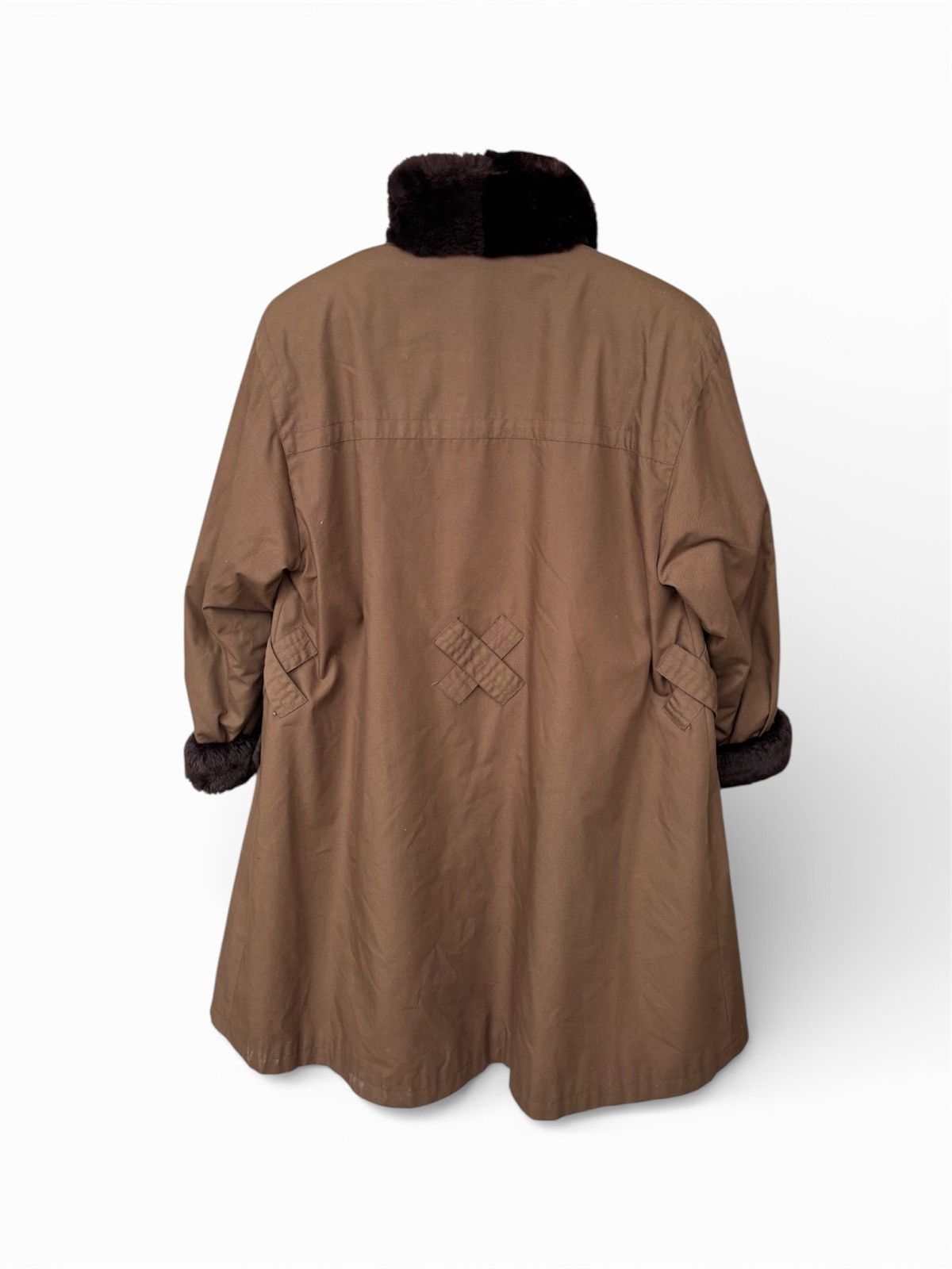 Yves Saint Laurent Vintage Yves Saint Laurent Shearling Trench Coat Size S / US 4 / IT 40 - 3 Thumbnail