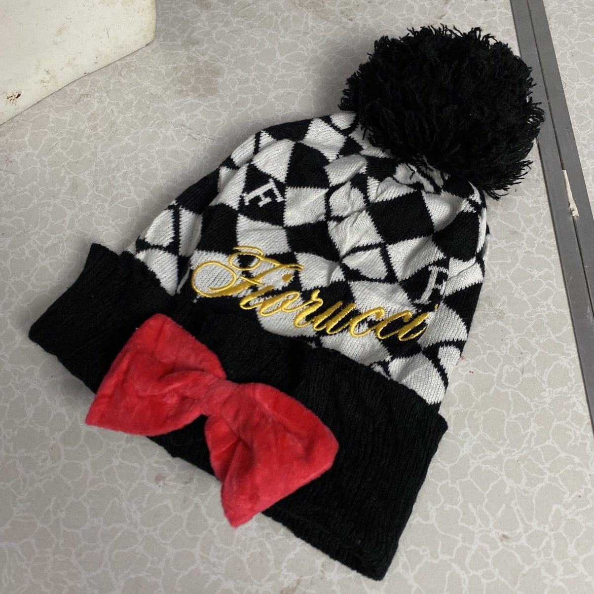 Fiorucci × Vintage fiorucci italy tape pom beanie hats italian designer Size ONE SIZE - 2 Thumbnail