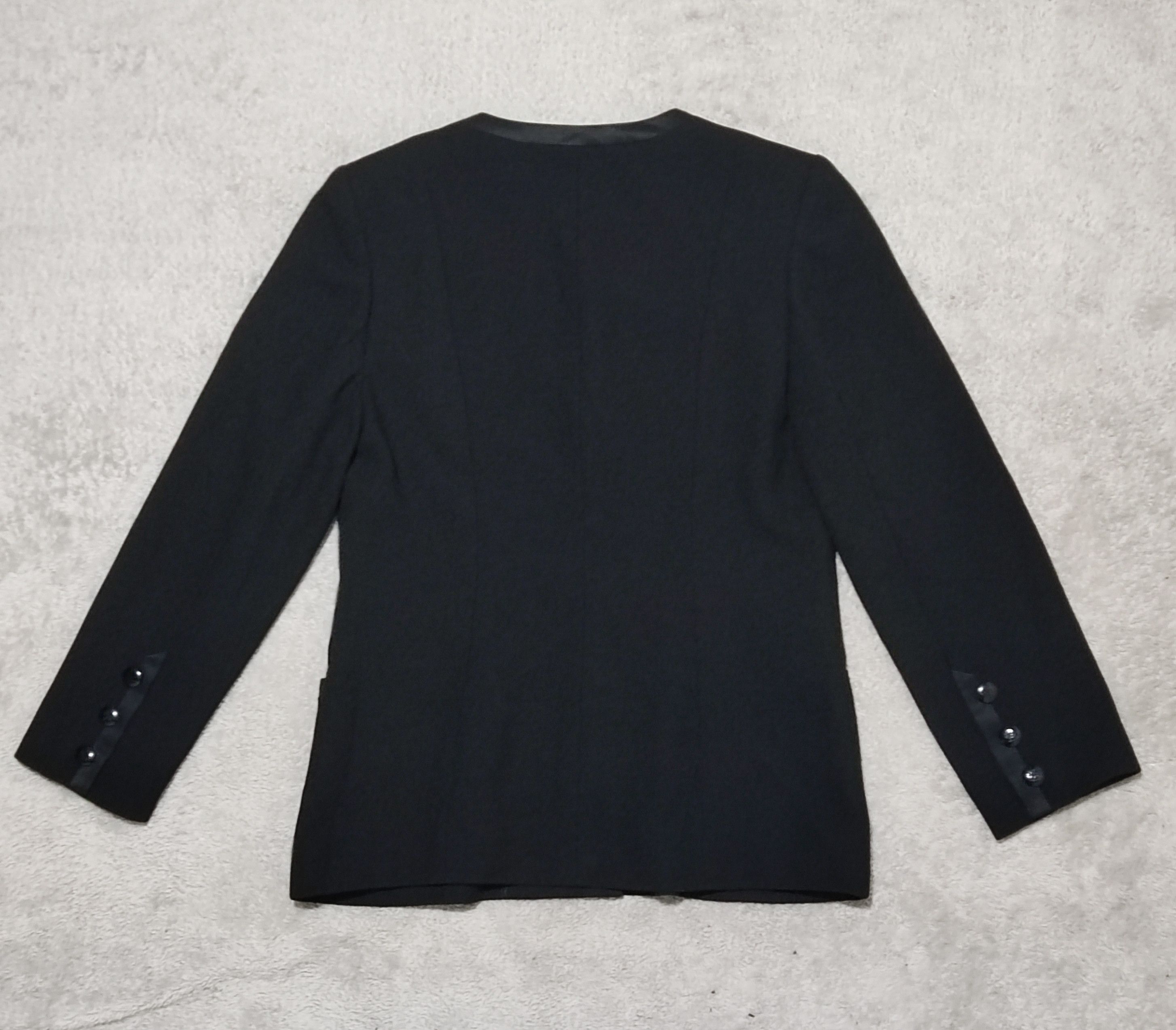 Pierre Balmain VTG PIERRE BALMAIN Formalité Collarless Satin Trim Jacket Size S / US 4 / IT 40 - 8 Thumbnail