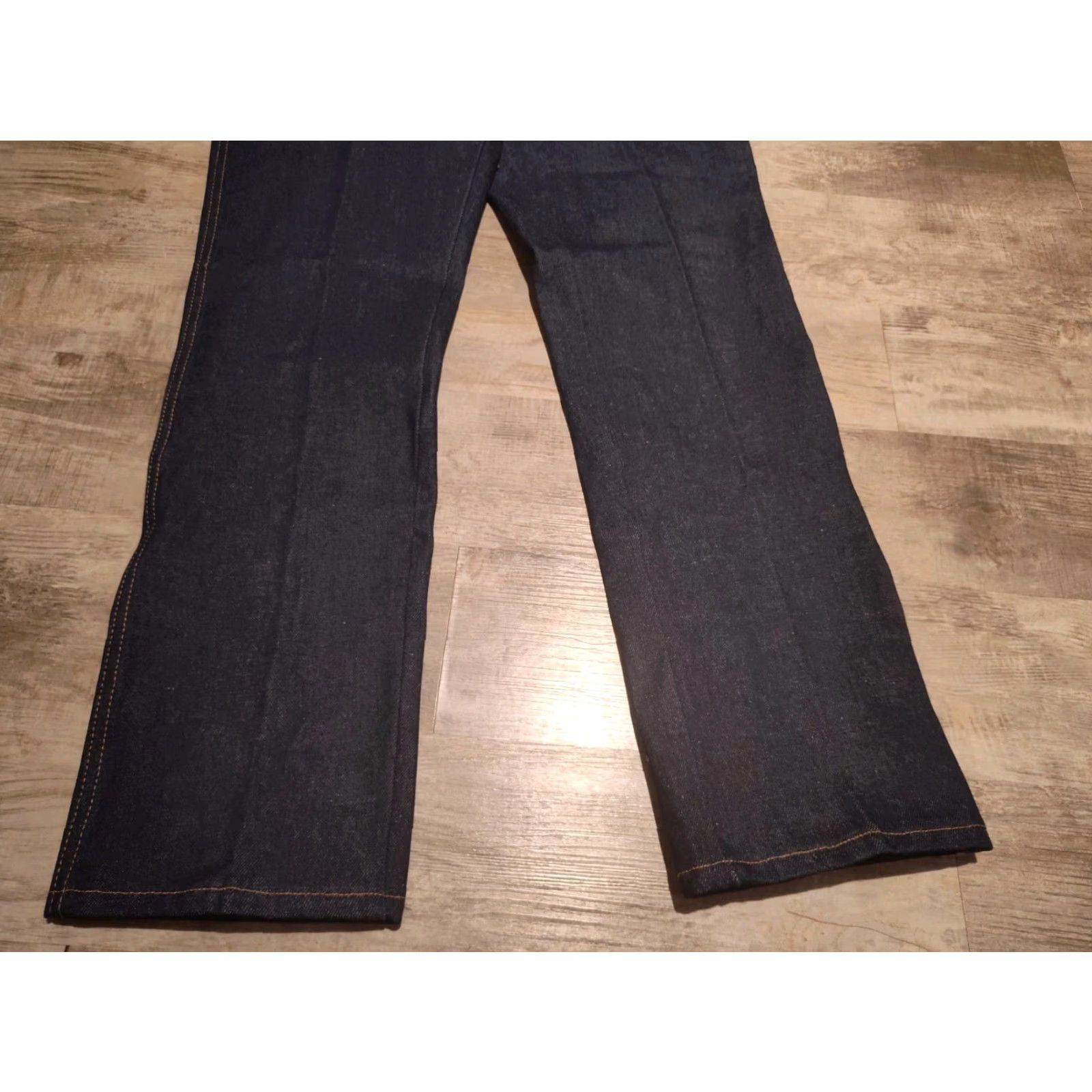 Denime VINTAGE 80s Rustler Men's Jeans 38x32 Workwear Straight Dark Blue Denim NWT Size US 38 / EU 54 - 5 Thumbnail