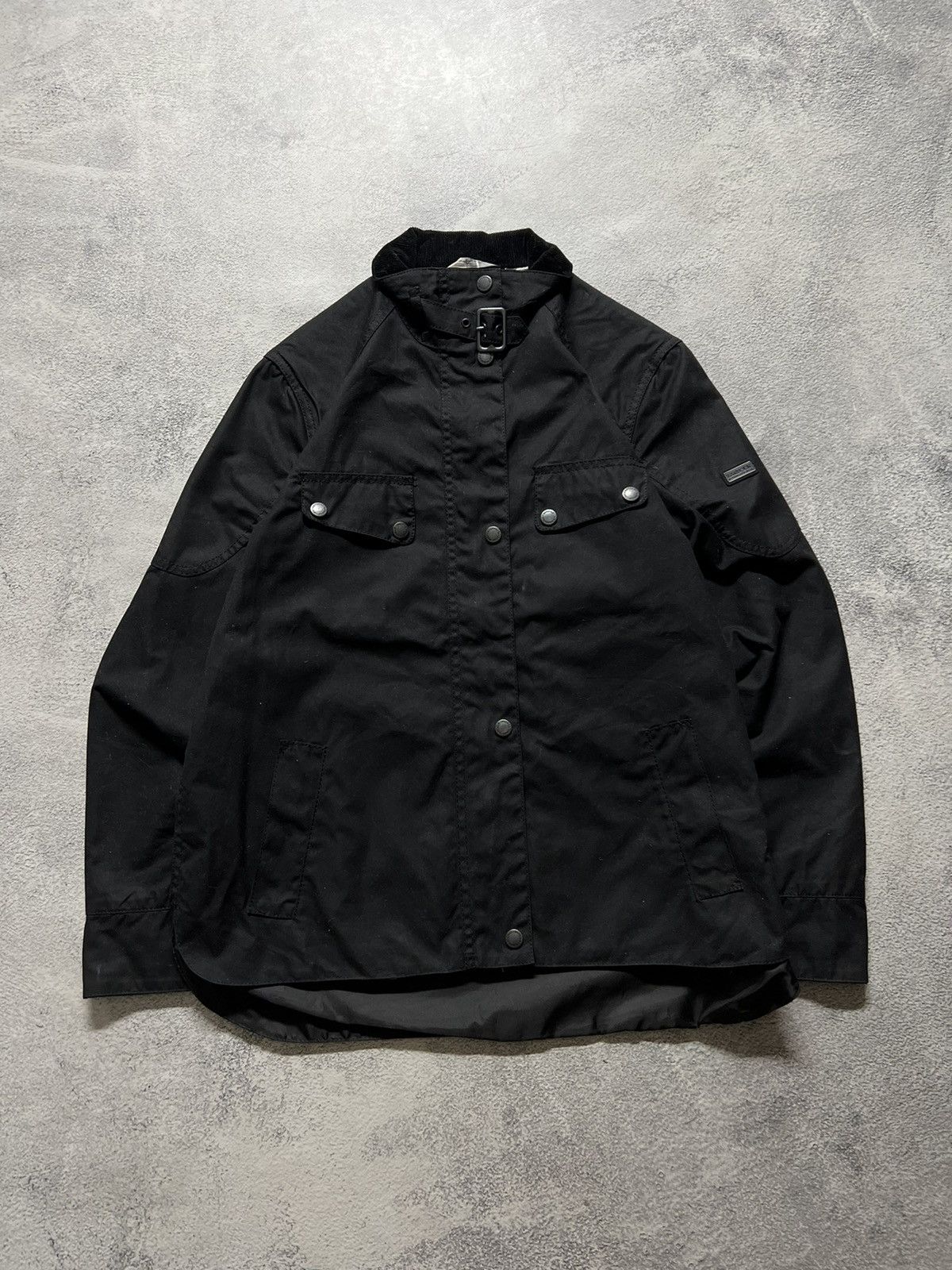 Barbour × Vintage Vintage Barbour International B.Intl Atomizer Wax Jacket 00s Size M / US 6-8 / IT 42-44 - 3 Thumbnail