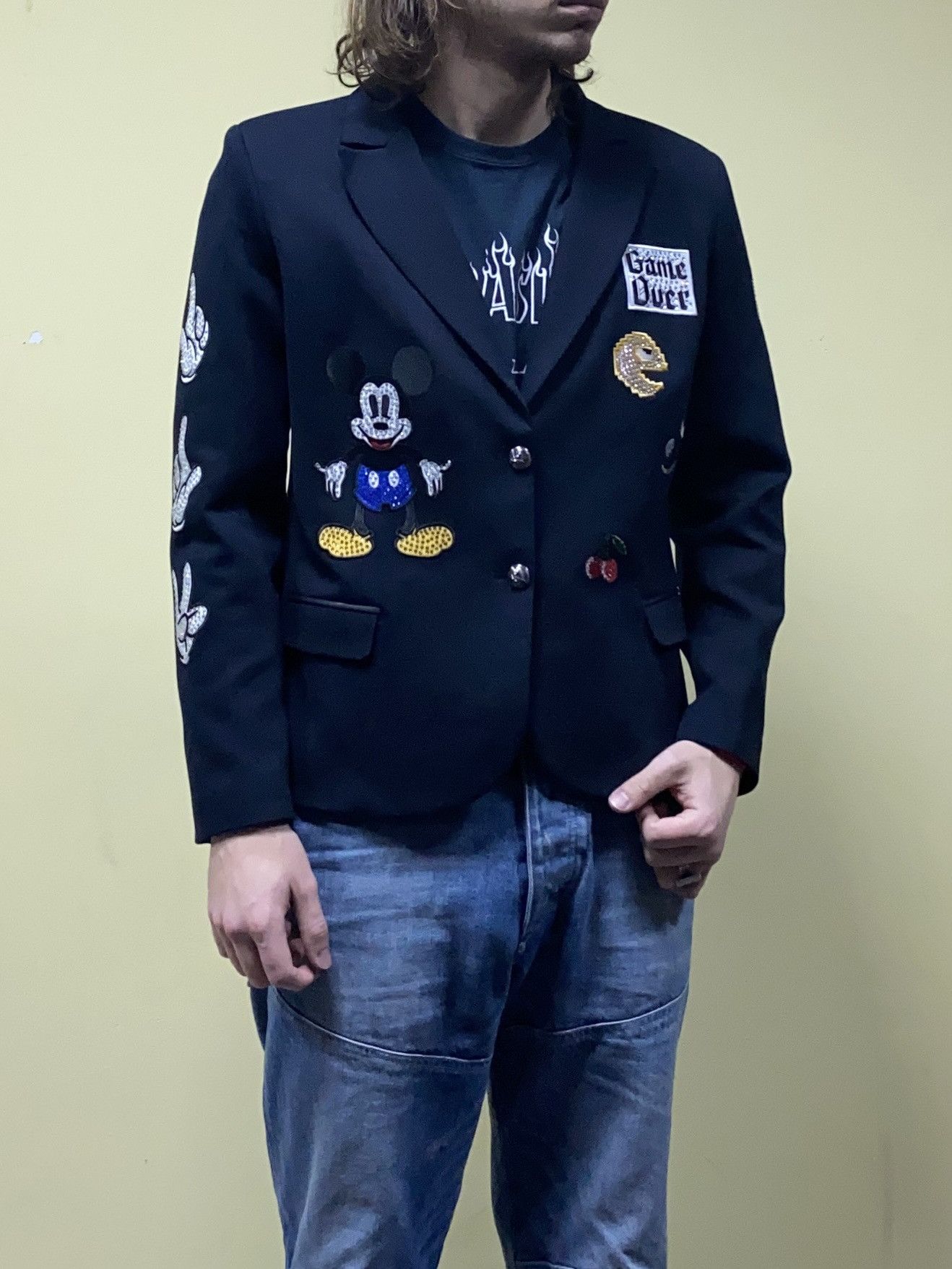 Philipp Plein Philipp Plein blazer Mickey Mouse game over Size XL / US 12-14 / IT 48-50 - 3 Thumbnail