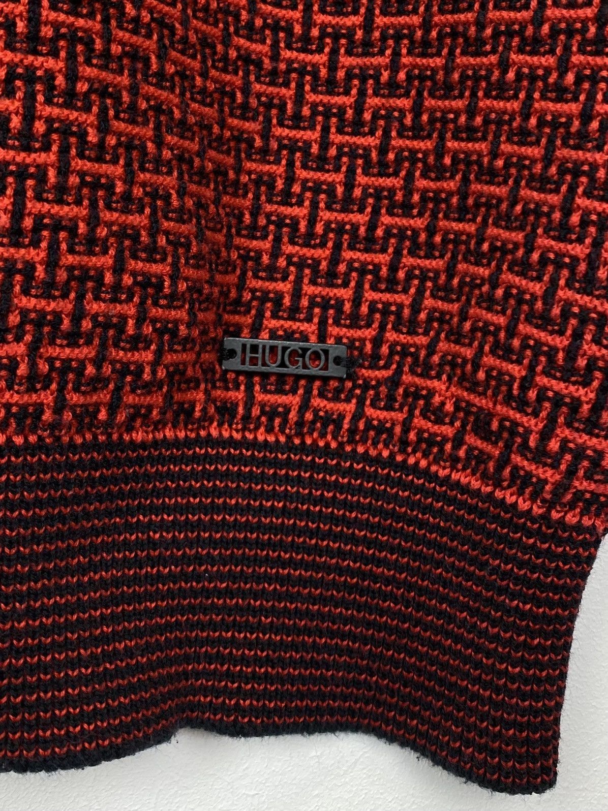 Hugo Boss Hugo Boss 3D Knit Sweater Pullover Jumper Red Men’s Size M Size US M / EU 48-50 / 2 - 4 Thumbnail