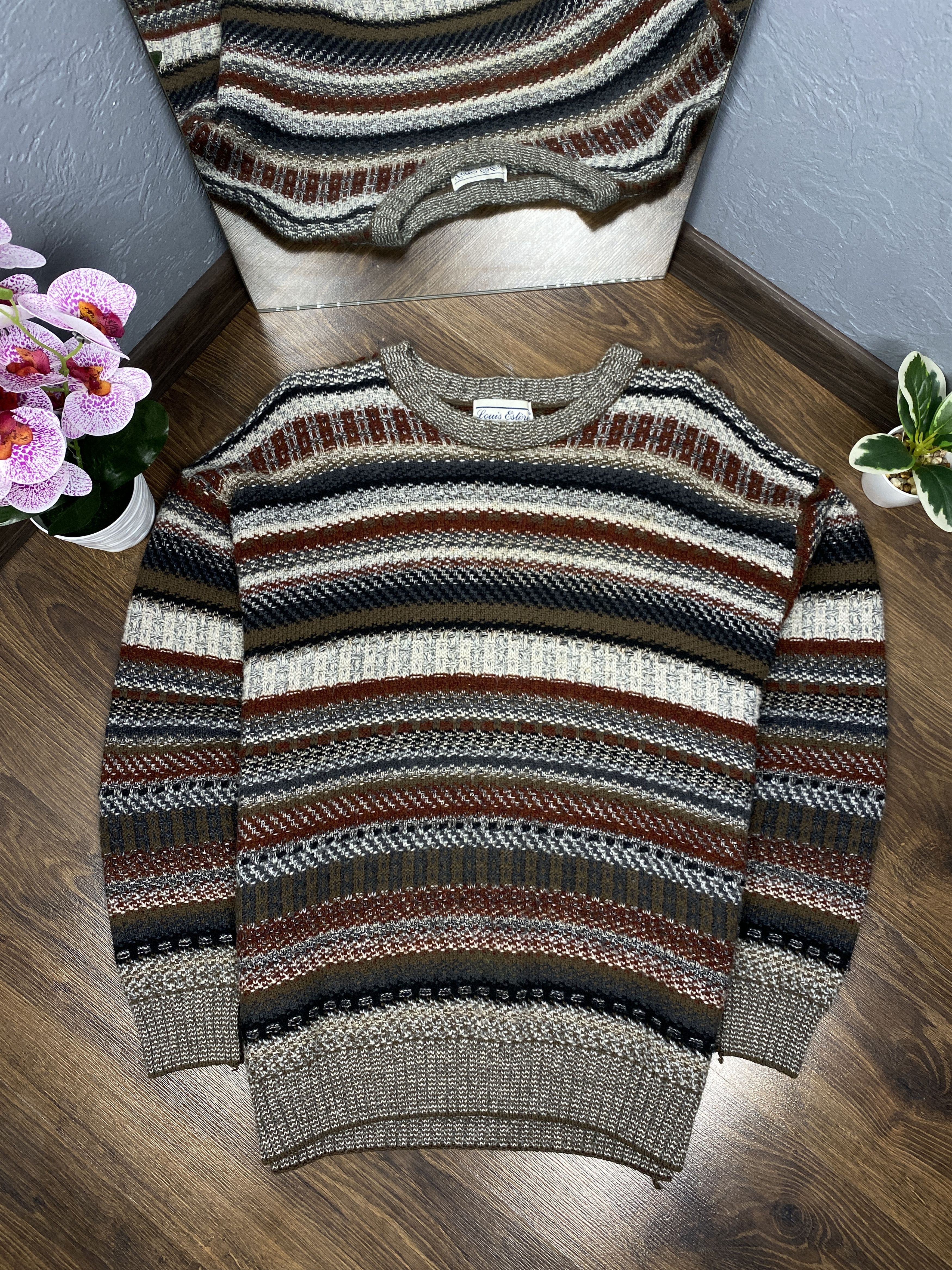 Vintage Vintage wool knit grandpa sweater Coogi style Size US L / EU 52-54 / 3 - 1 Thumbnail