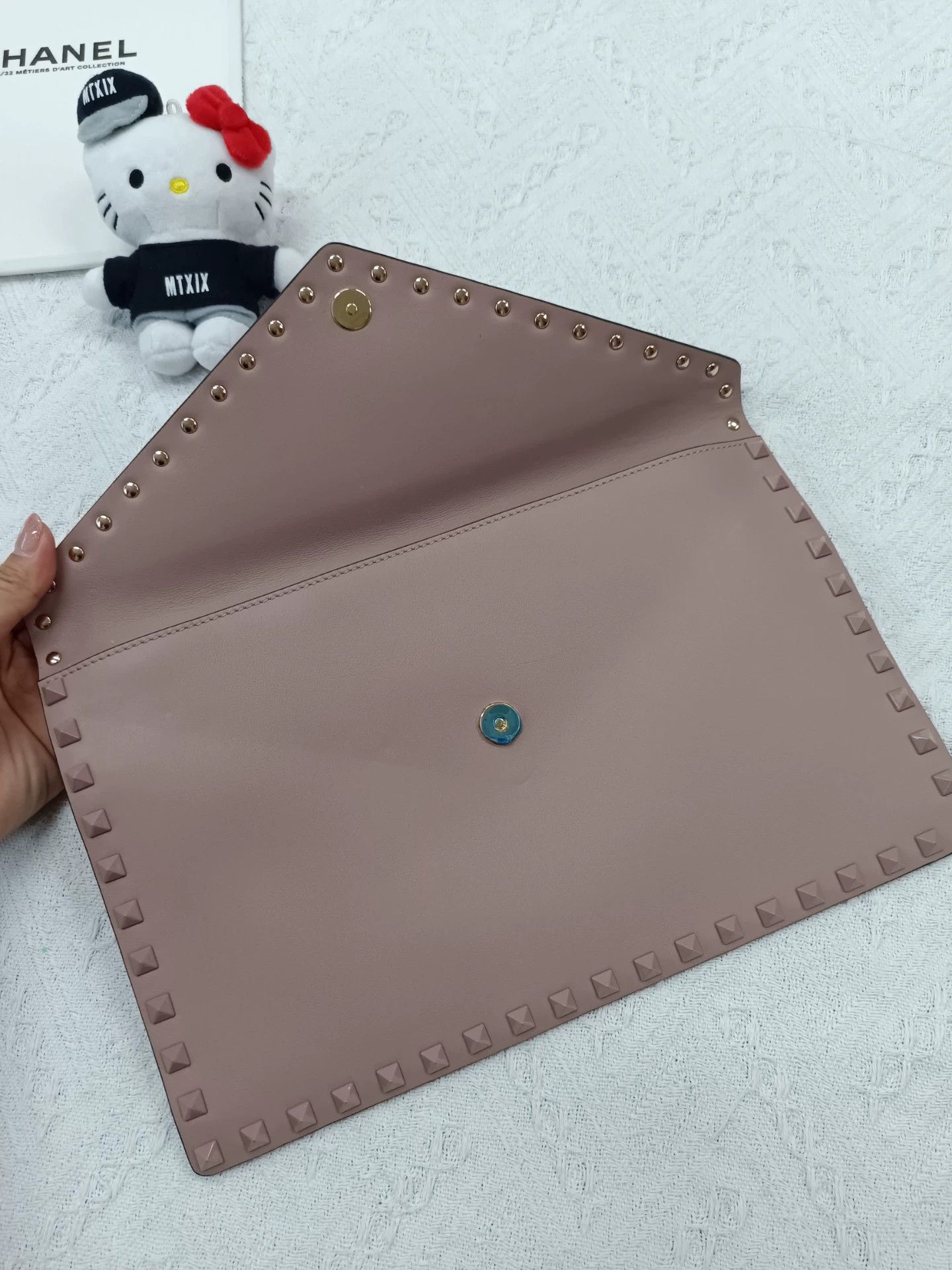 Valentino Valentino Studded Envelope Clutch 30x19 Size ONE SIZE - 4 Thumbnail
