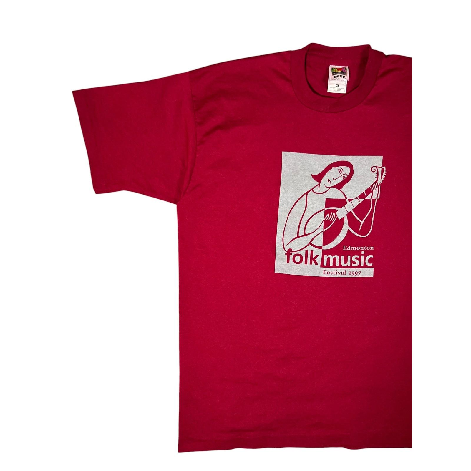 Band Tees × Fruit Of The Loom × Vintage Vintage 1997 Edmonton Folk Music Festival tee (XL) Size US XL / EU 56 / 4 - 4 Thumbnail