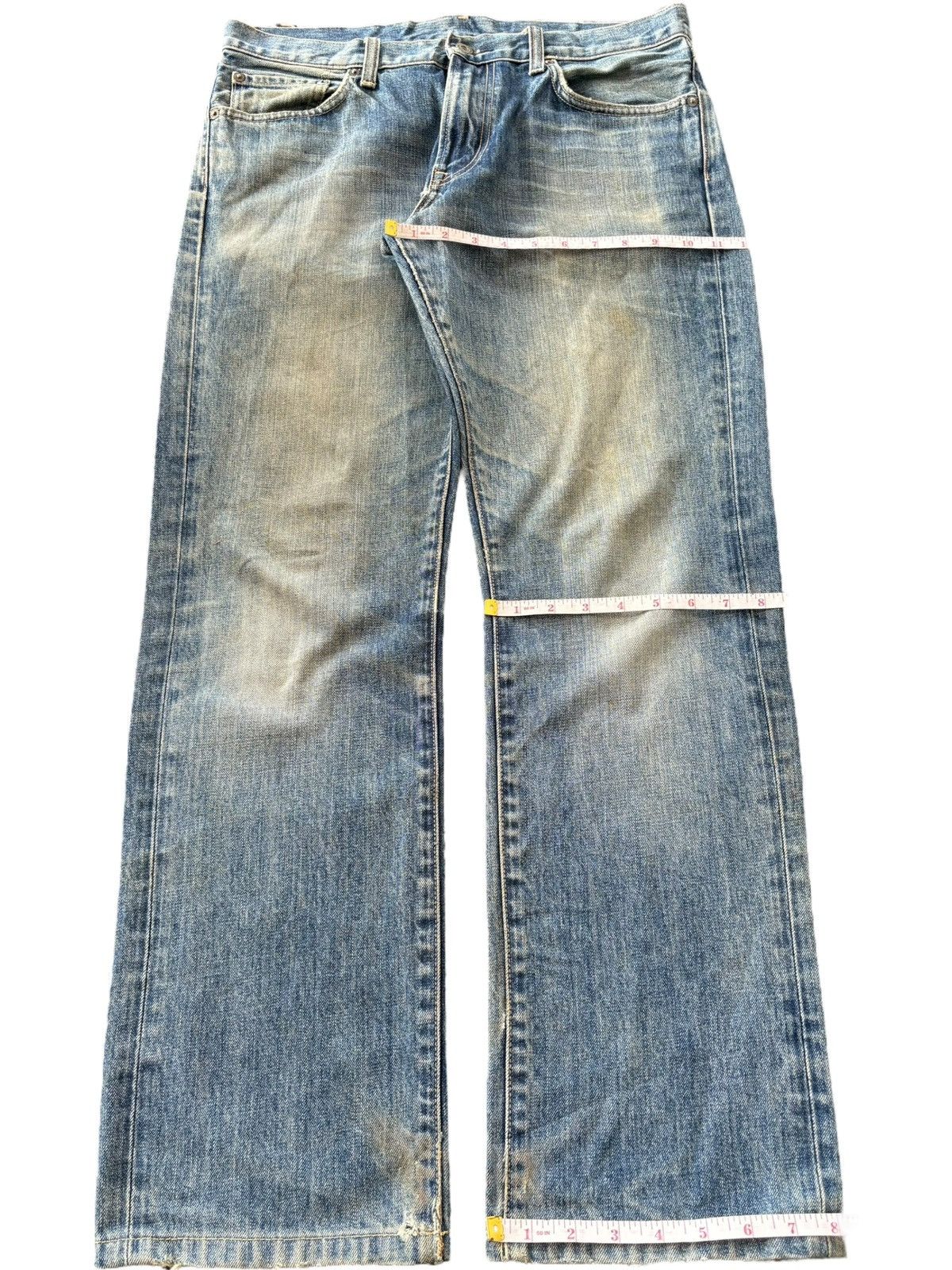 Uniqlo Vintage Japanese Uniqlo Mud Wash Distress Loose Jeans Size US 34 / EU 50 - 7 Thumbnail
