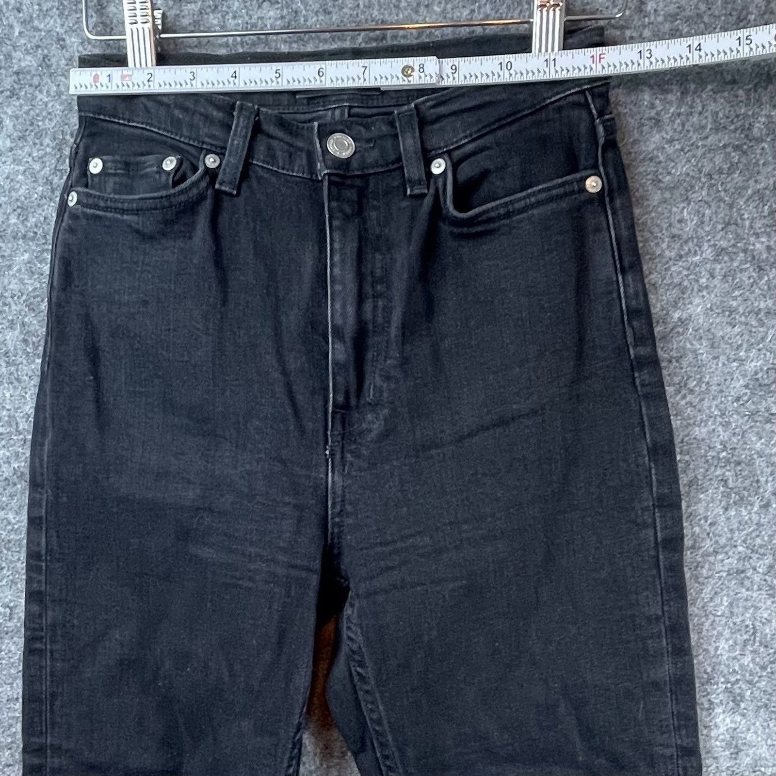 & Other Stories & Other Stories Jeans Womens 24 Black Straight Mood Cut Crop Size 24" / US 00 / IT 34 - 3 Thumbnail