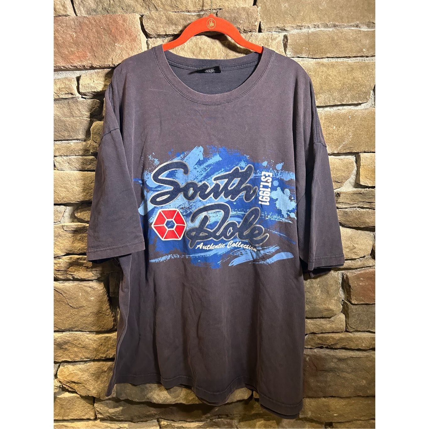 Southpole Vintage Y2K south pole grunge punk blue XXL tshirt core fade Size US XXL / EU 58 / 5 - 1 Thumbnail