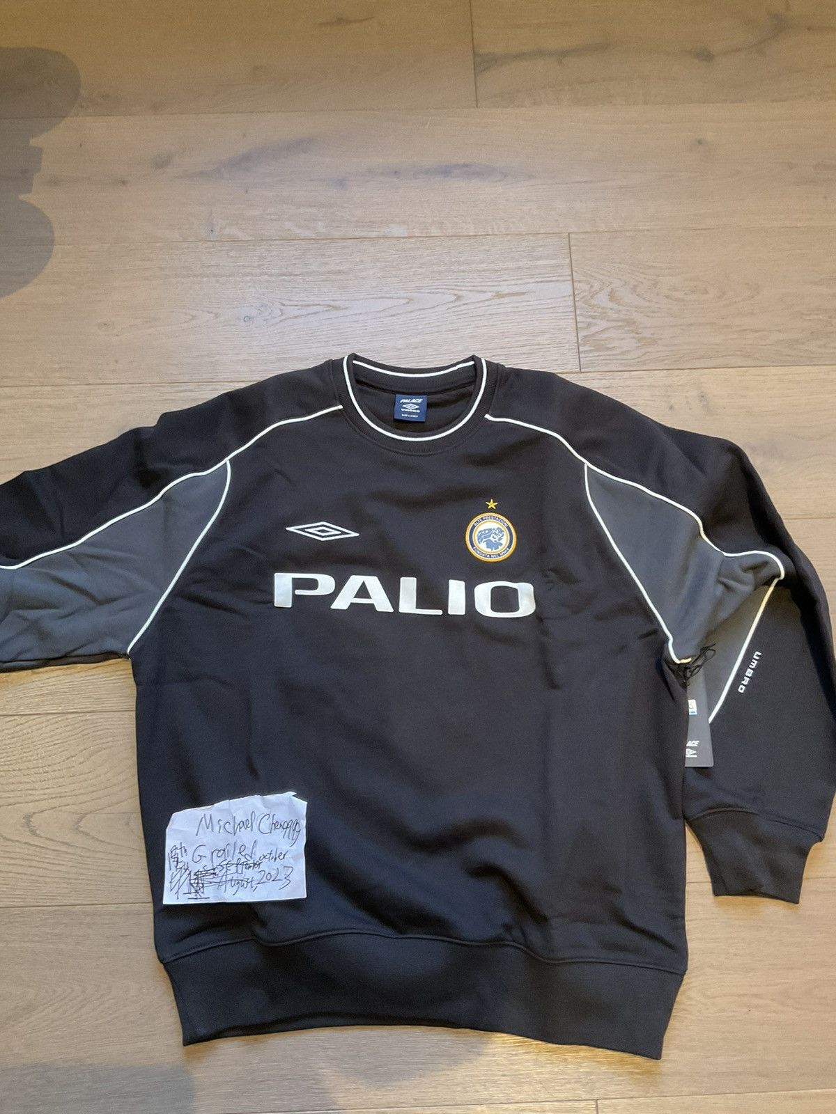 Palace Palace umbro warm up crew black | Grailed