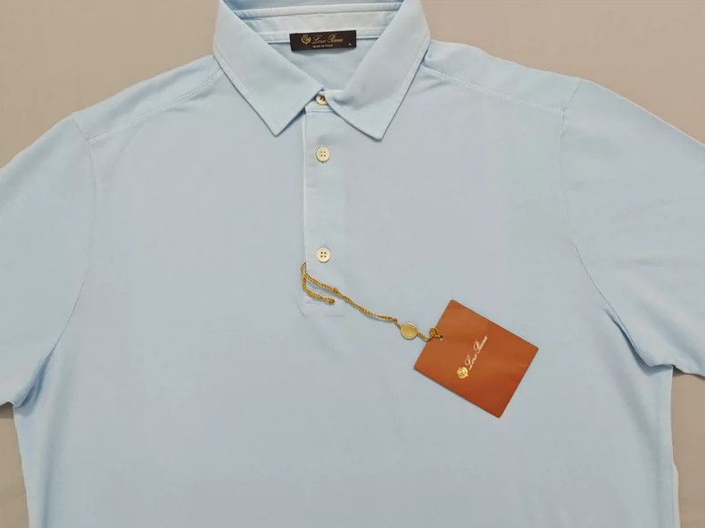Loro Piana LORO PIANA Short-sleeved polo shirt for men Size S / US 4 / IT 40 - 2 Thumbnail