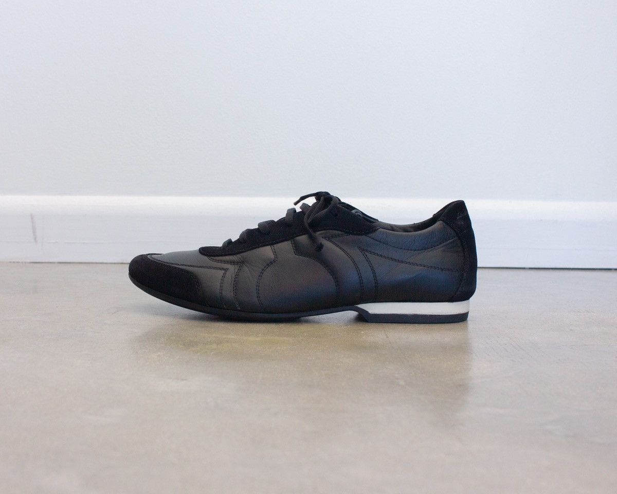Salvatore Ferragamo Salvatore Ferragamo Men’s Black Suede Sneaker Shoes SZ:11.5 Size US 11.5 / EU 44-45 - 2 Thumbnail