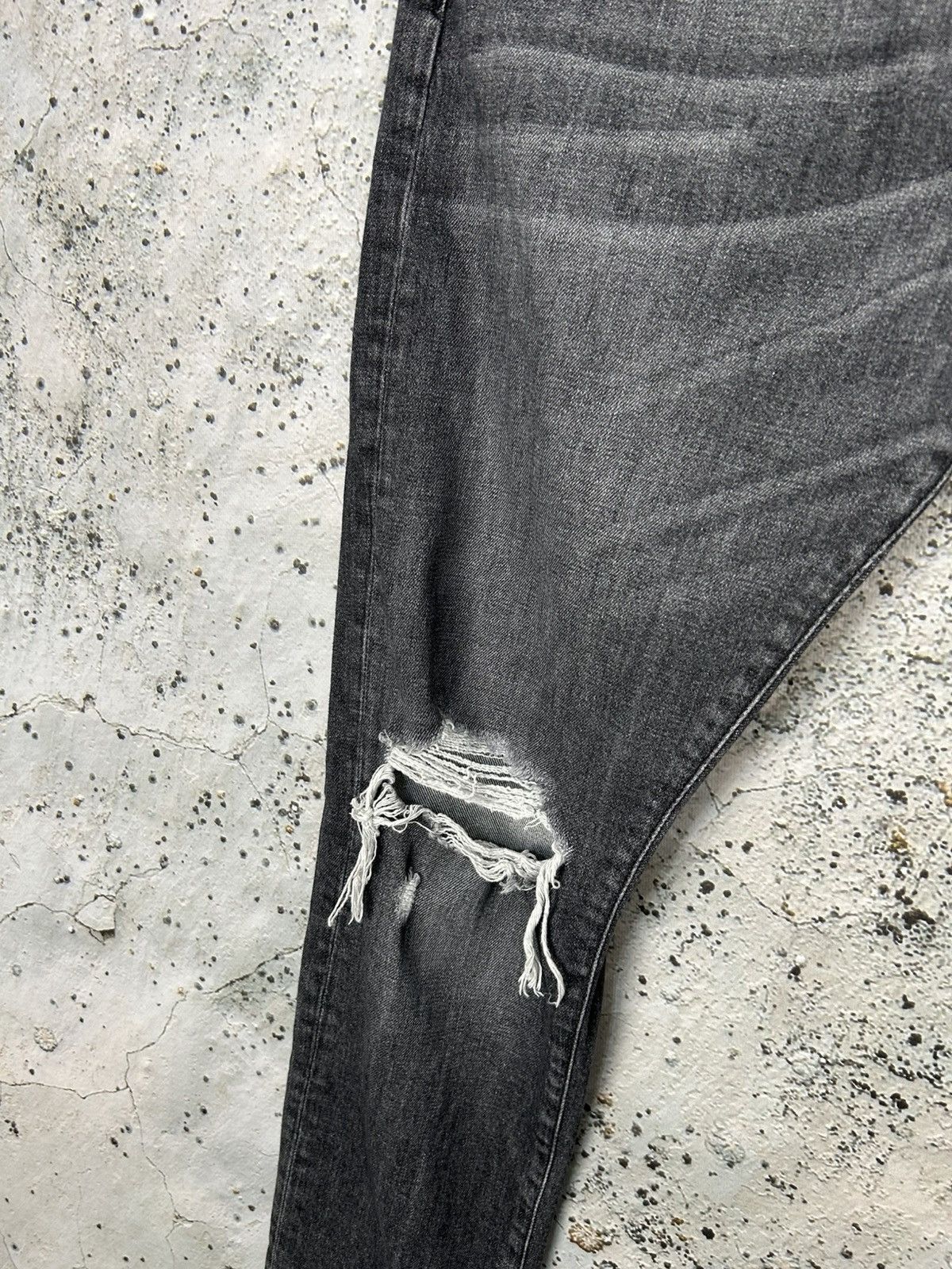 Represent Clo. Represent Washed Black Skinny Jeans Denim Streetwear Rock Size US 34 / EU 50 - 5 Thumbnail