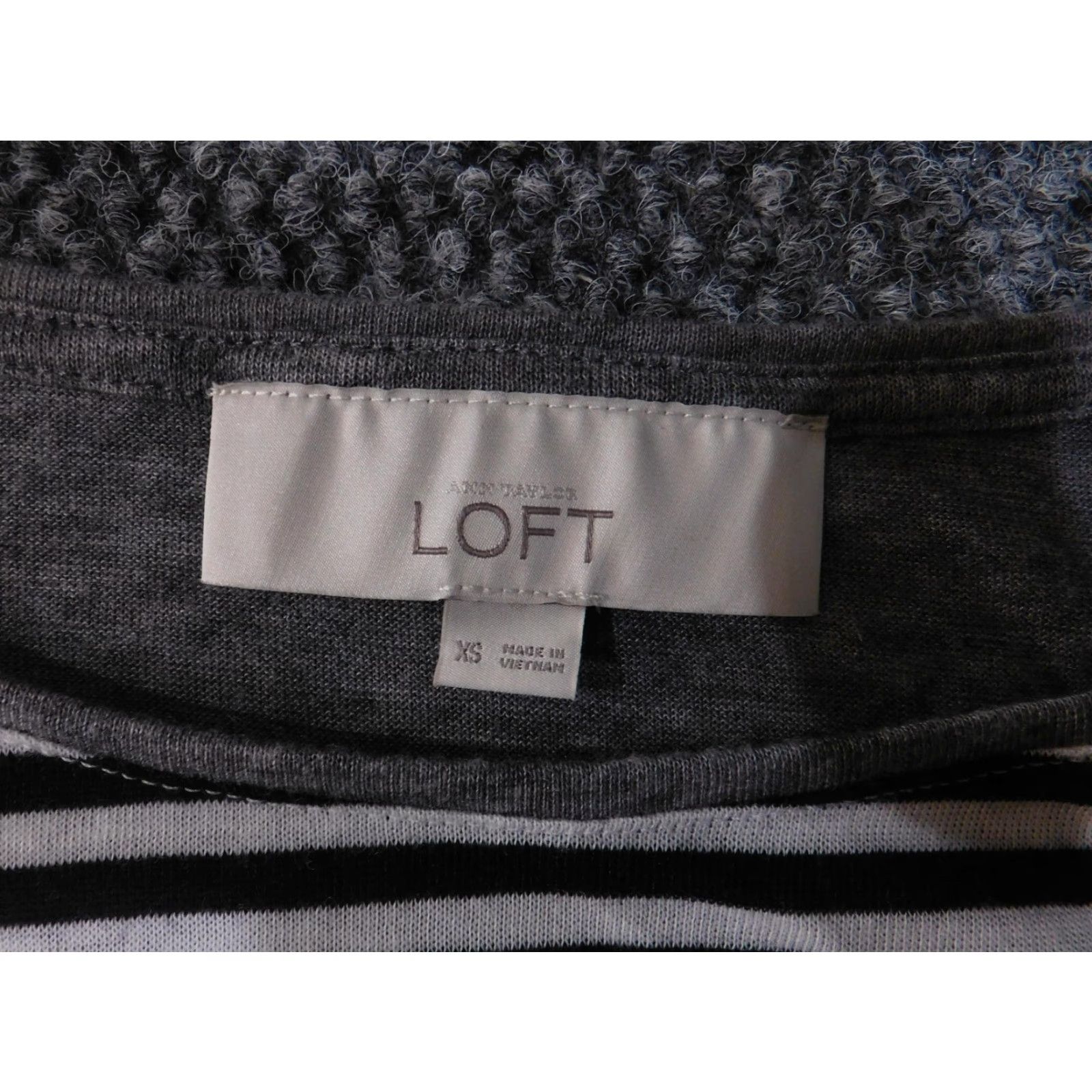Loft Ann Taylor Loft Shirt Womens XS Wool Blend Striped Long Sleeve Pullover Sweater Size XS / US 0-2 / IT 36-38 - 5 Thumbnail