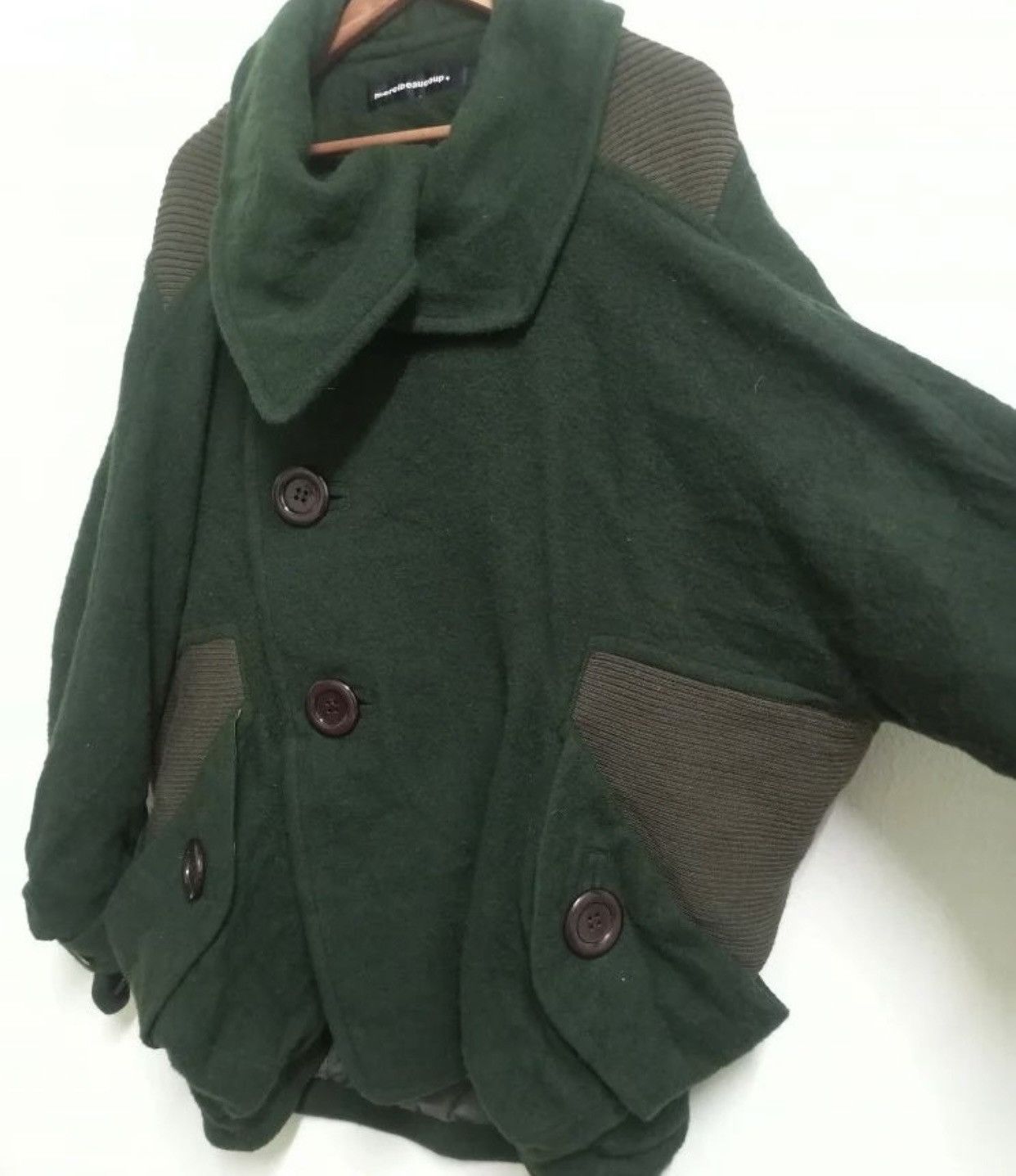 Issey Miyake Mercibeaucoup Issey Miyake Big Button Wool Oversized Jacket Size 3XL / US 20-22 - 12 Thumbnail