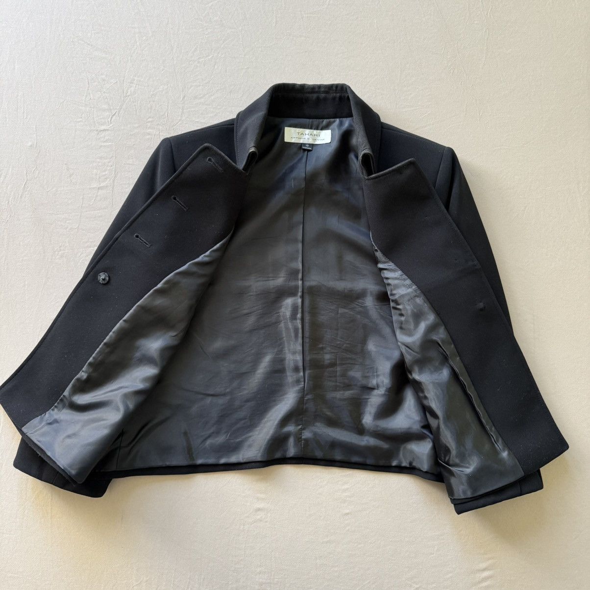 Elie Tahari Vintage Tahari Crop Blazer Size L / US 10 / IT 46 - 5 Thumbnail