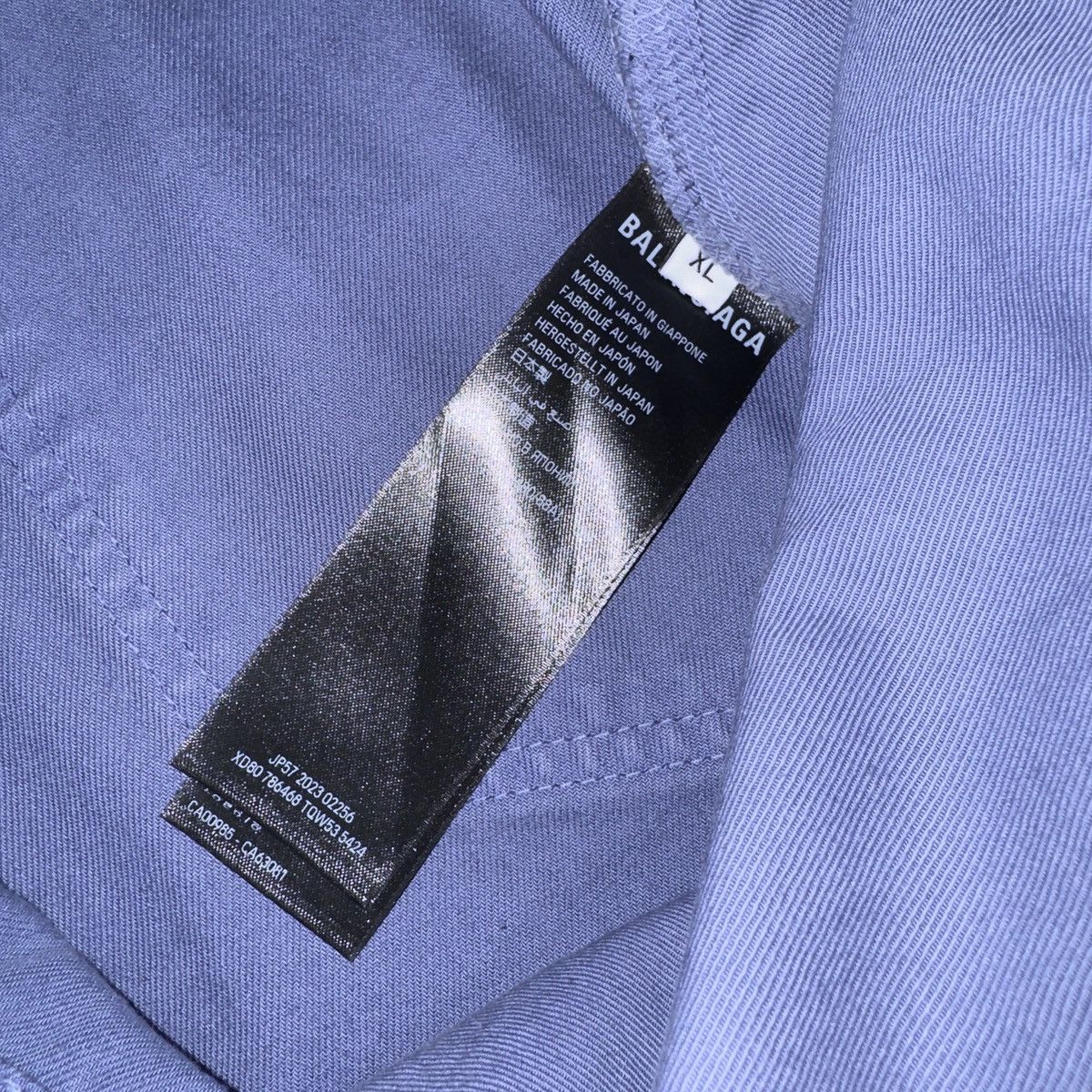 Balenciaga Balenciaga Violet Mauve Japanese Denim Size XL Size US 36 / EU 52 - 4 Thumbnail