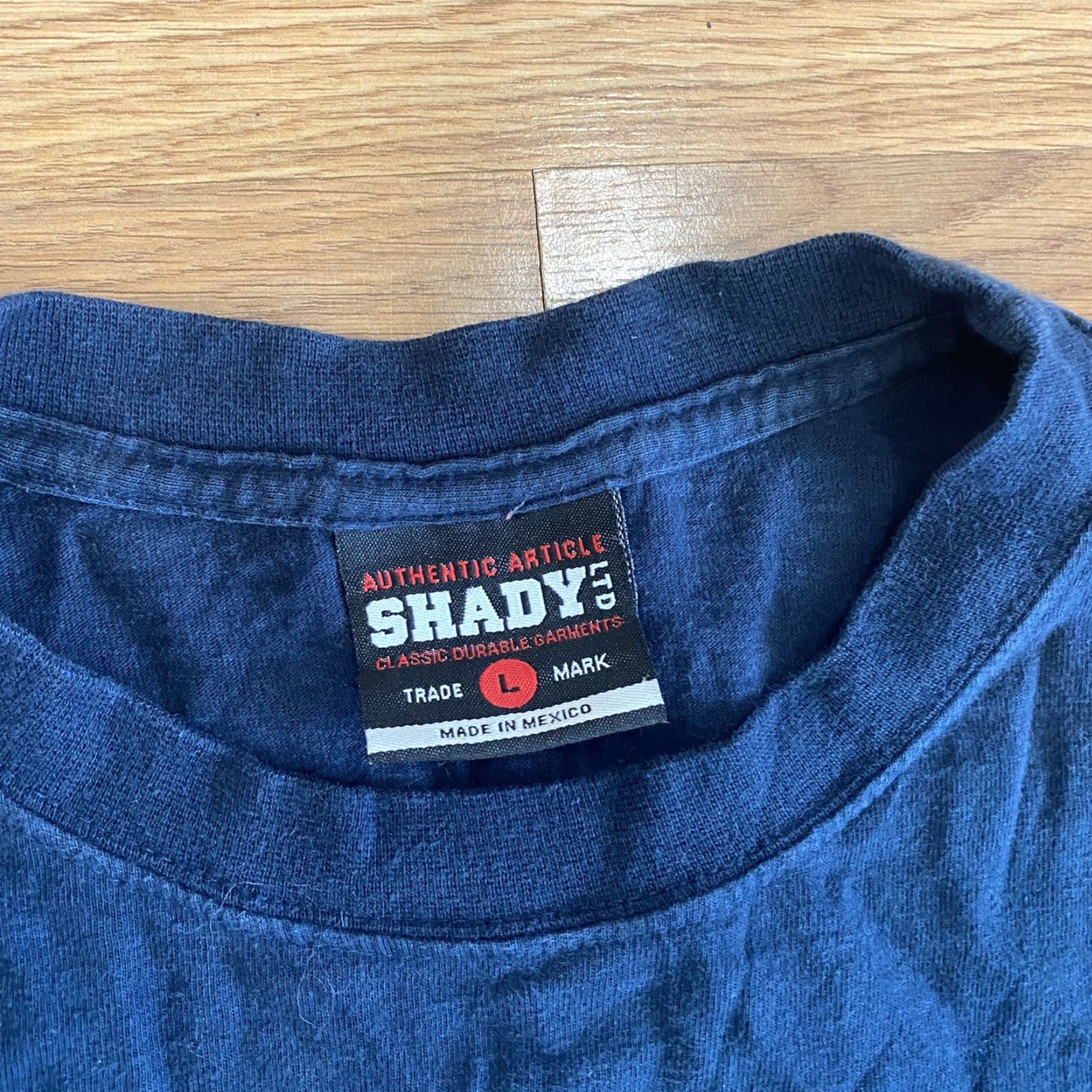 Vintage VINTAGE Shady LTD Shirt Script Eminem Long Sleeve Shirt Navy Blue Size L Mens Retro 90s Music Rap Sports Classic Size US L / EU 52-54 / 3 - 3 Thumbnail
