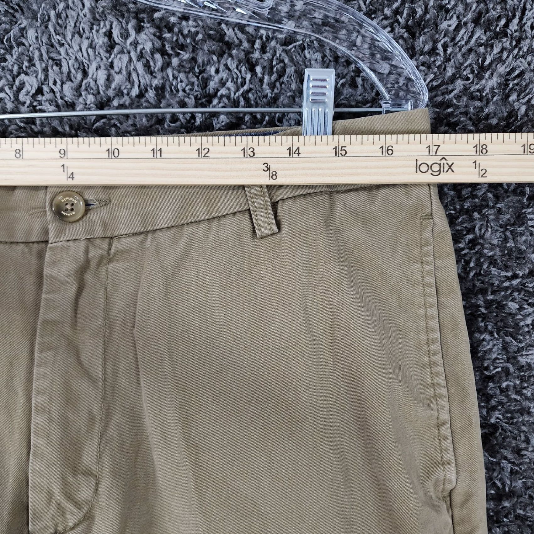 Banana Republic Banana Republic Gavin Chino Pants Mens 34x33 Brown Straight Leg Regular - Men’s Pants 34 Jeans Classic Look Size US 34 / EU 50 - 4 Thumbnail