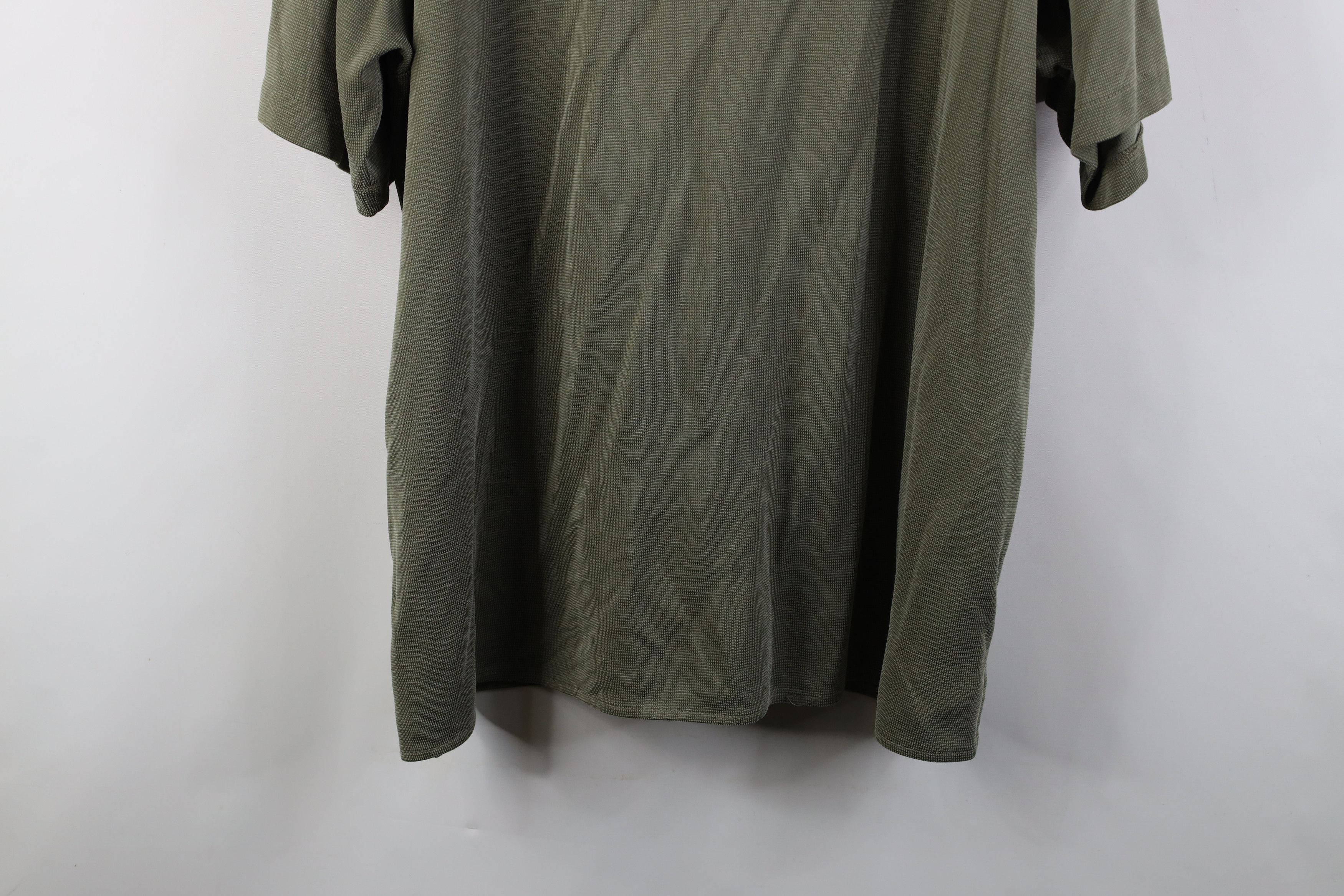 Orvis Vintage Orvis Knit Short Sleeve Collared Button Shirt Green Size US XL / EU 56 / 4 - 11 Thumbnail