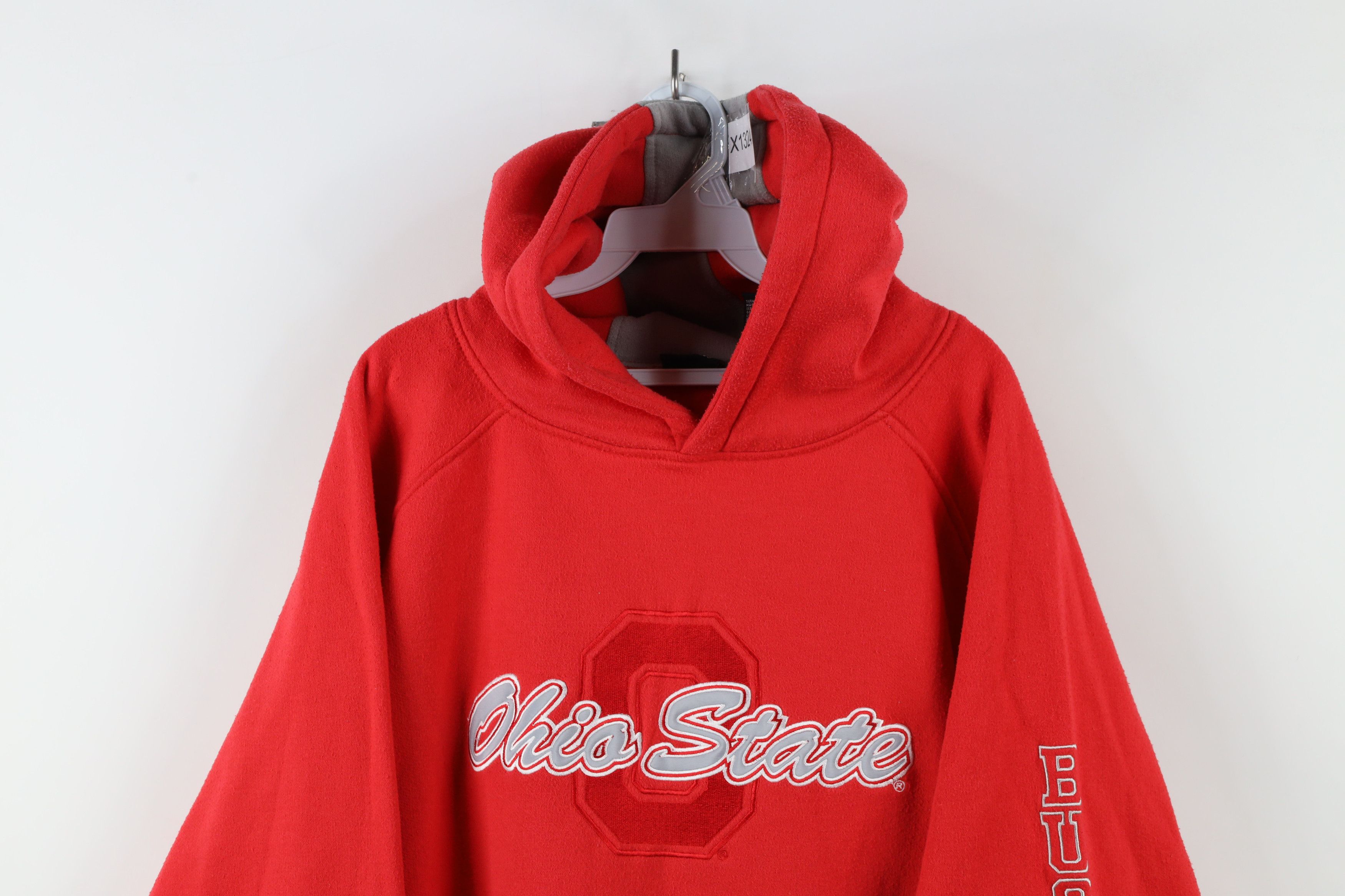 Starter × Vintage Vintage 90s Starter Ohio State University Hoodie Sweatshirt Size US XL / EU 56 / 4 - 2 Thumbnail
