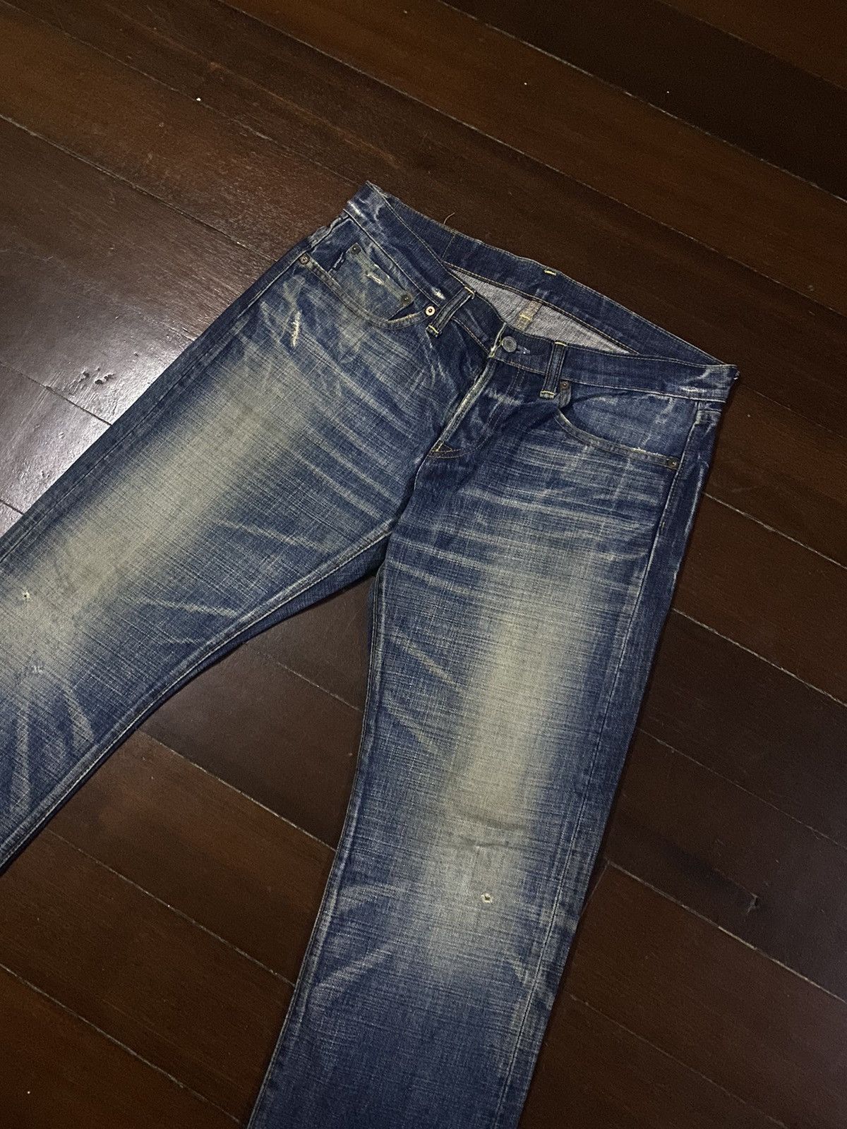 Eternal × Japanese Brand × Warehouse Rare Eternal Japan Distressed Denim mud wash clawmark Jeans Size US 35 - 15 Thumbnail