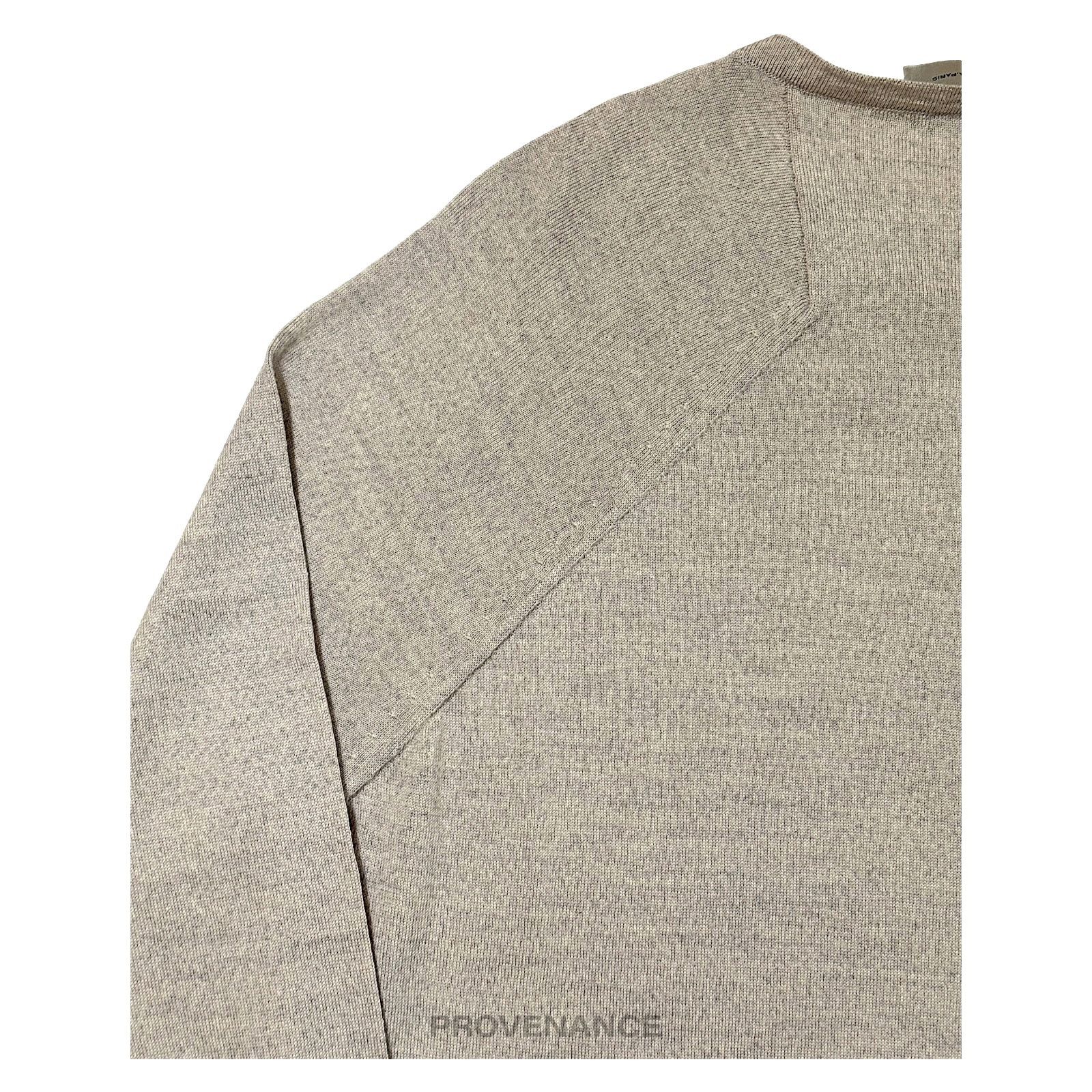 Balenciaga 🔴 Balenciaga Raglan Wool Sweater - Oatmeal S Size US S / EU 44-46 / 1 - 4 Thumbnail