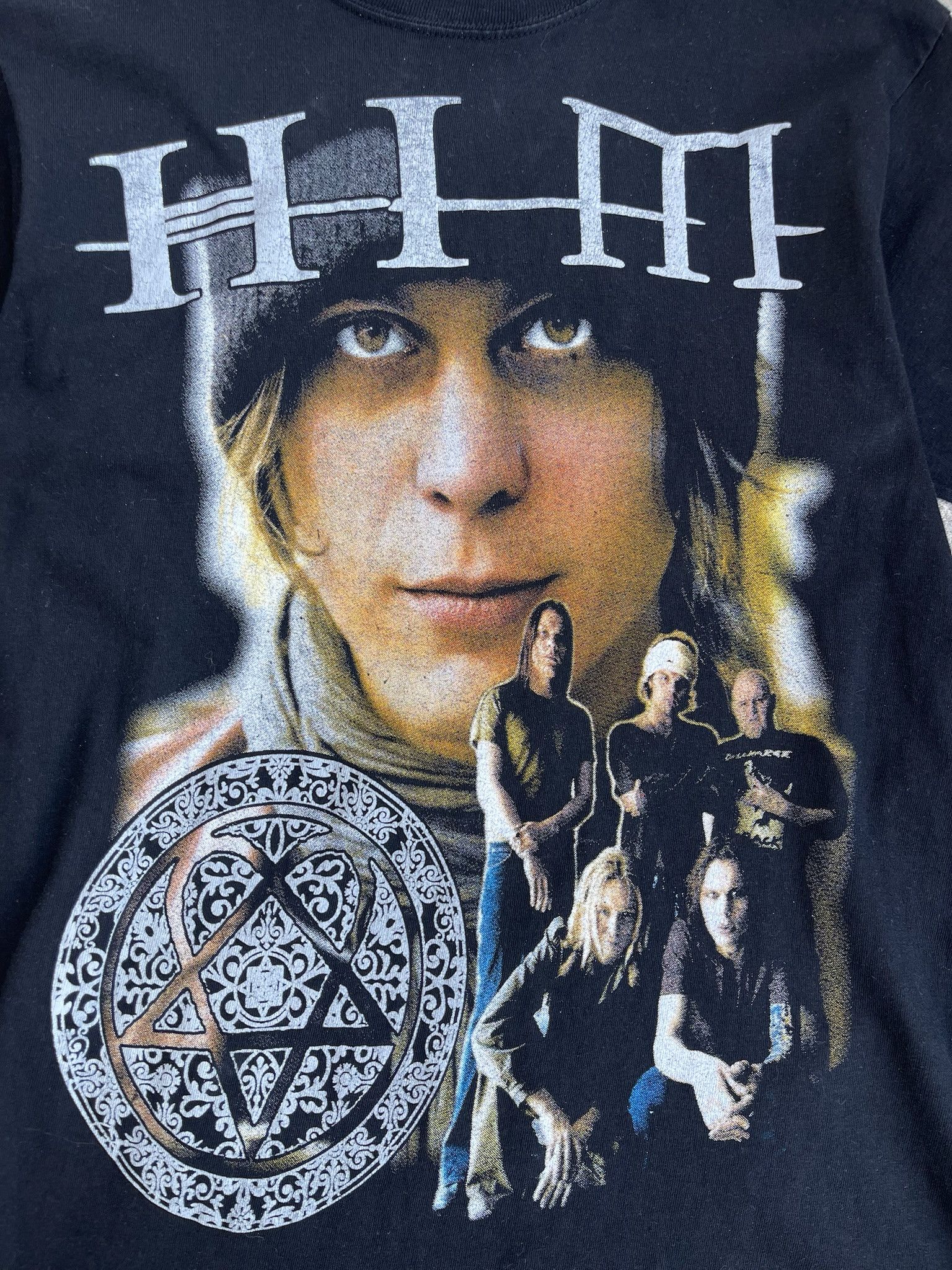 Band Tees HIM Vintage Goth Rock Band Graphic Print T-shirt Size US M / EU 48-50 / 2 - 6 Thumbnail