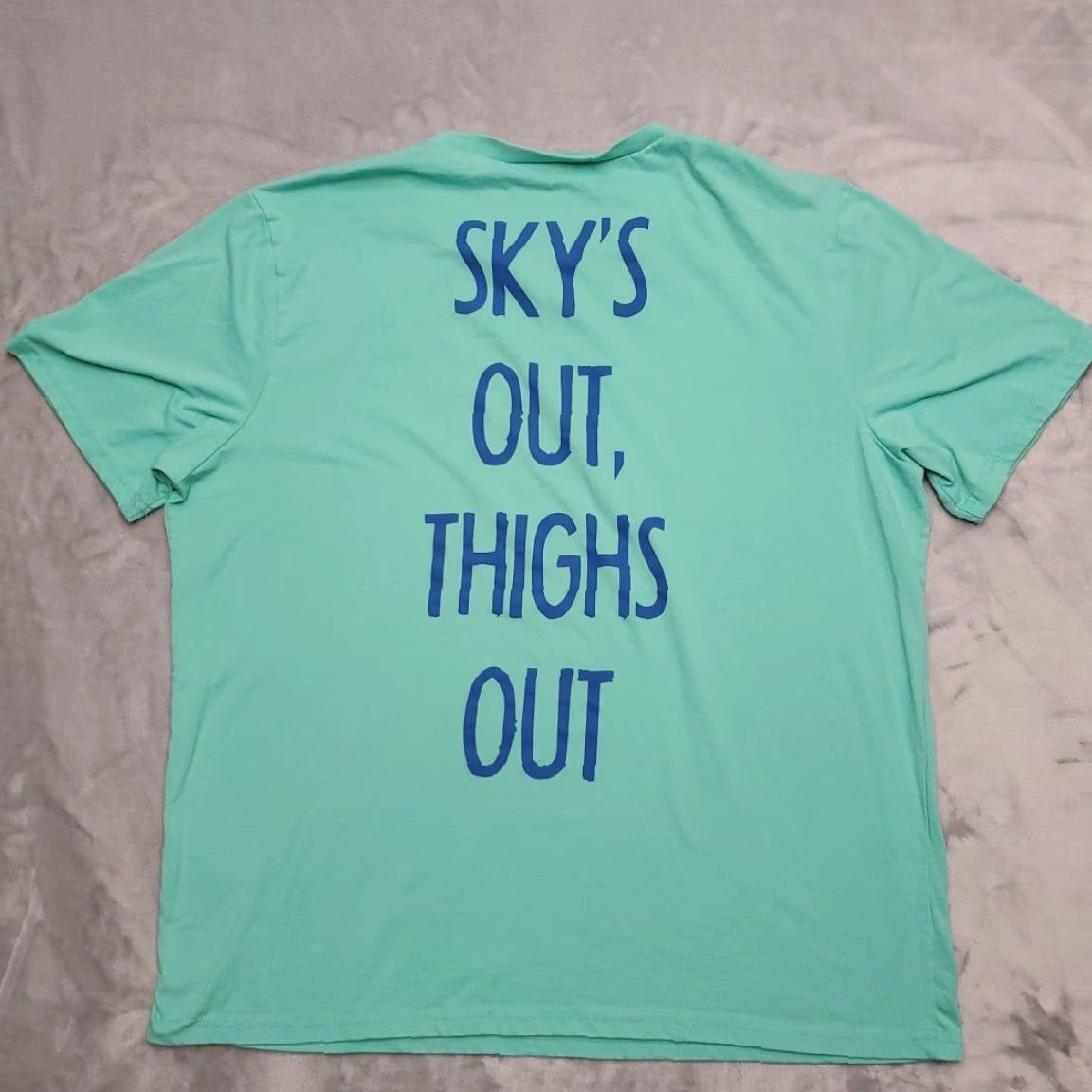 Chubbies Chubbies Mens XXL Green Graphic Skys Out Thighs Out Novelty Summer Tee Shirt Size US XXL / EU 58 / 5 - 5 Thumbnail