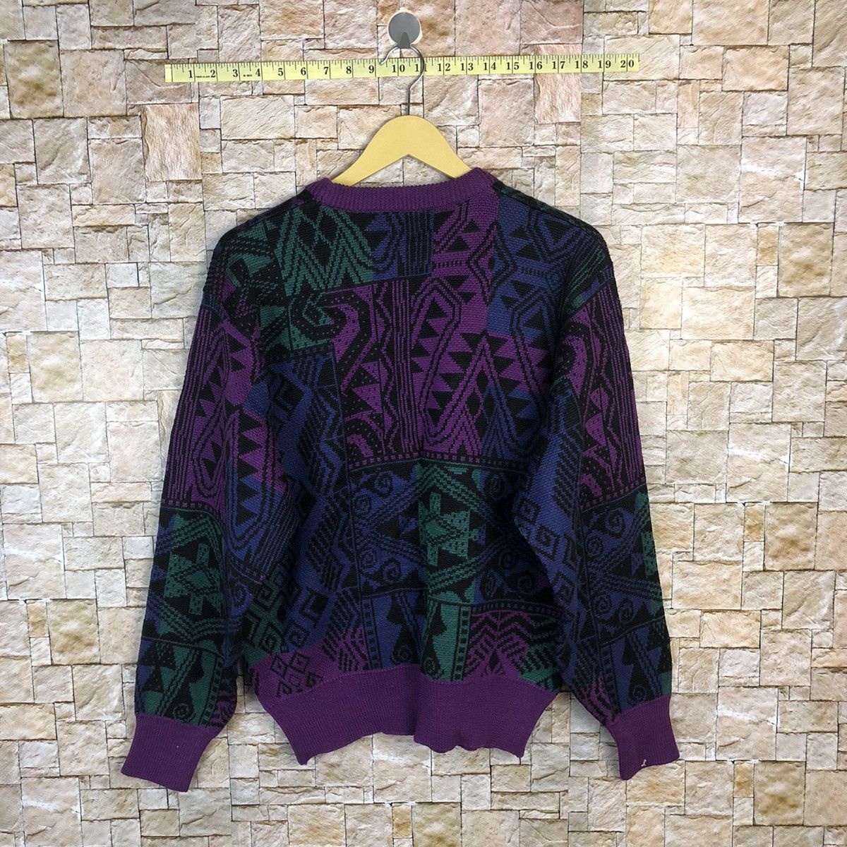 Italia Independent D Renzetti Italy Purple art design Knitwear sweatshirt #A481 Size US M / EU 48-50 / 2 - 14 Thumbnail