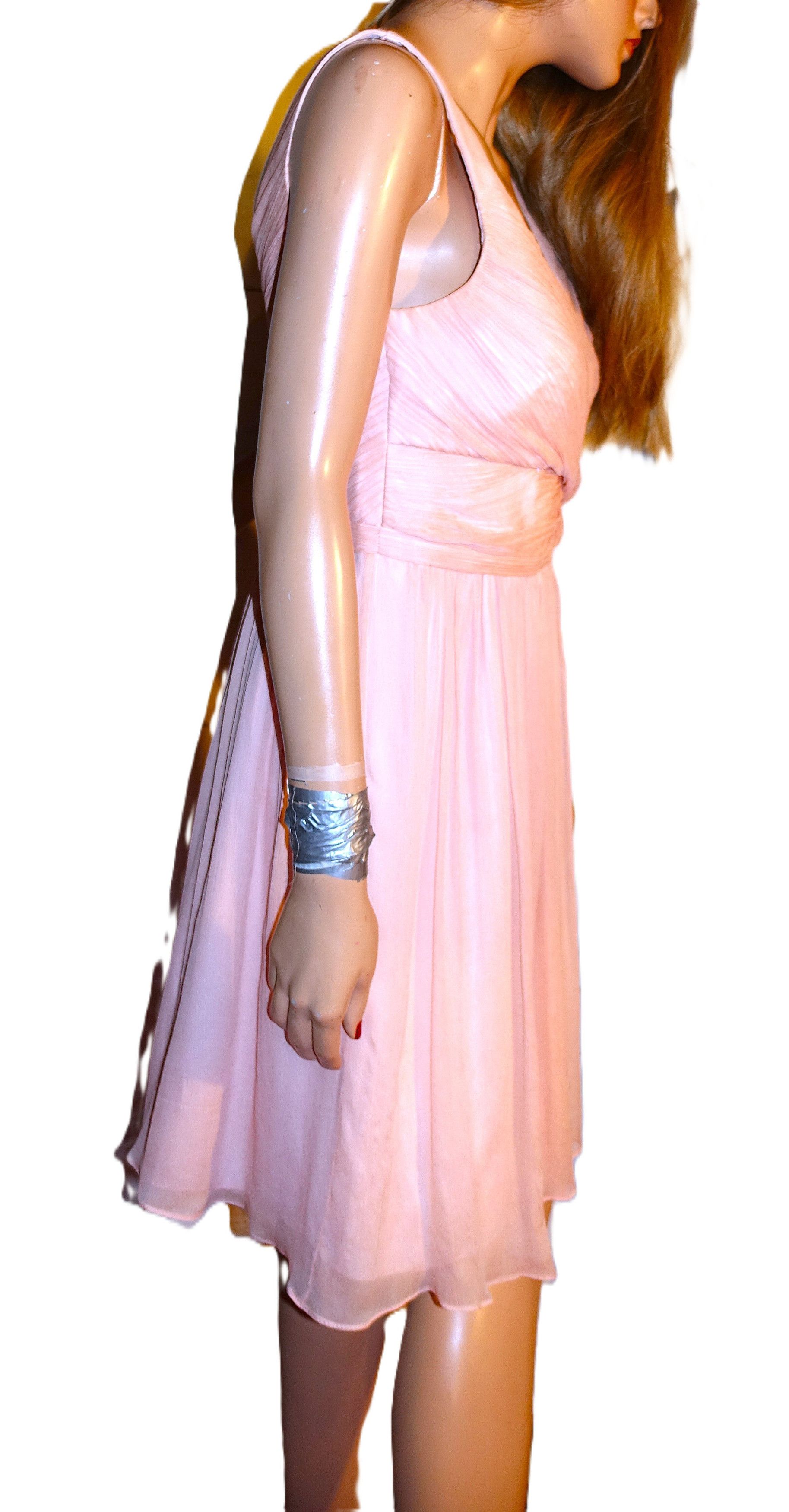 J.Crew J. Crew Light Pink Silk Party Dress 6 Size M / US 6-8 / IT 42-44 - 6 Thumbnail