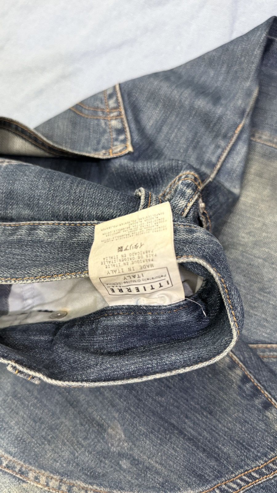 Dolce & Gabbana 00s y2k Vintage Dolce & Gabbana D&G Upside Down Denim Pants Size US 36 / EU 52 - 8 Thumbnail