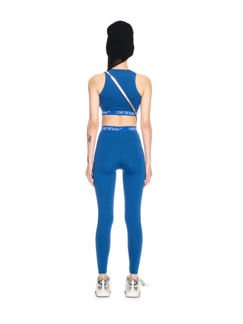 Off-White o1y1225 Logo Crop Top in Bright Blue Size XS / US 0-2 / IT 36-38 - 4 Thumbnail