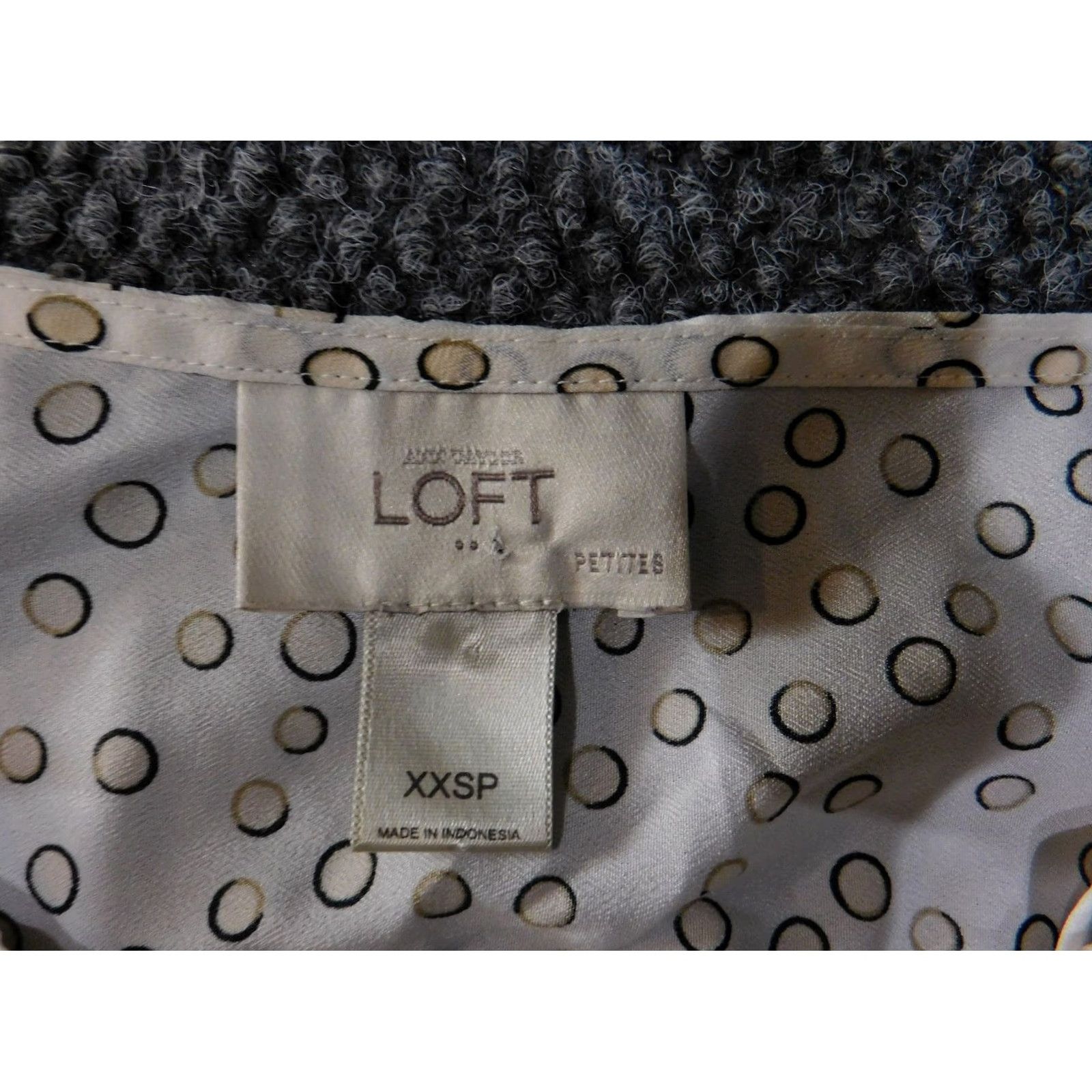 Ann Taylor Ann Taylor Loft Blouse Shirt Petite XS White Polka Dot Sleeveless Round Neck Pullover Casual Women's Top Size XXS / US 00 / IT 34 - 4 Thumbnail