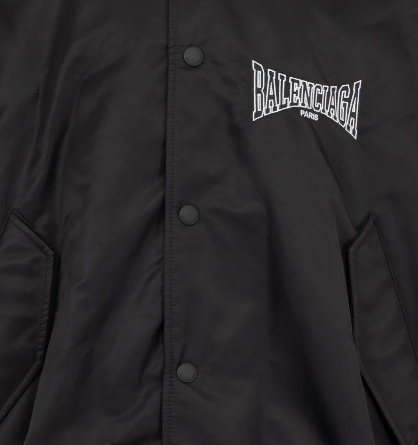 Balenciaga o1h1sh11224 Varsity Jacket in Black Size US L / EU 52-54 / 3 - 6 Thumbnail