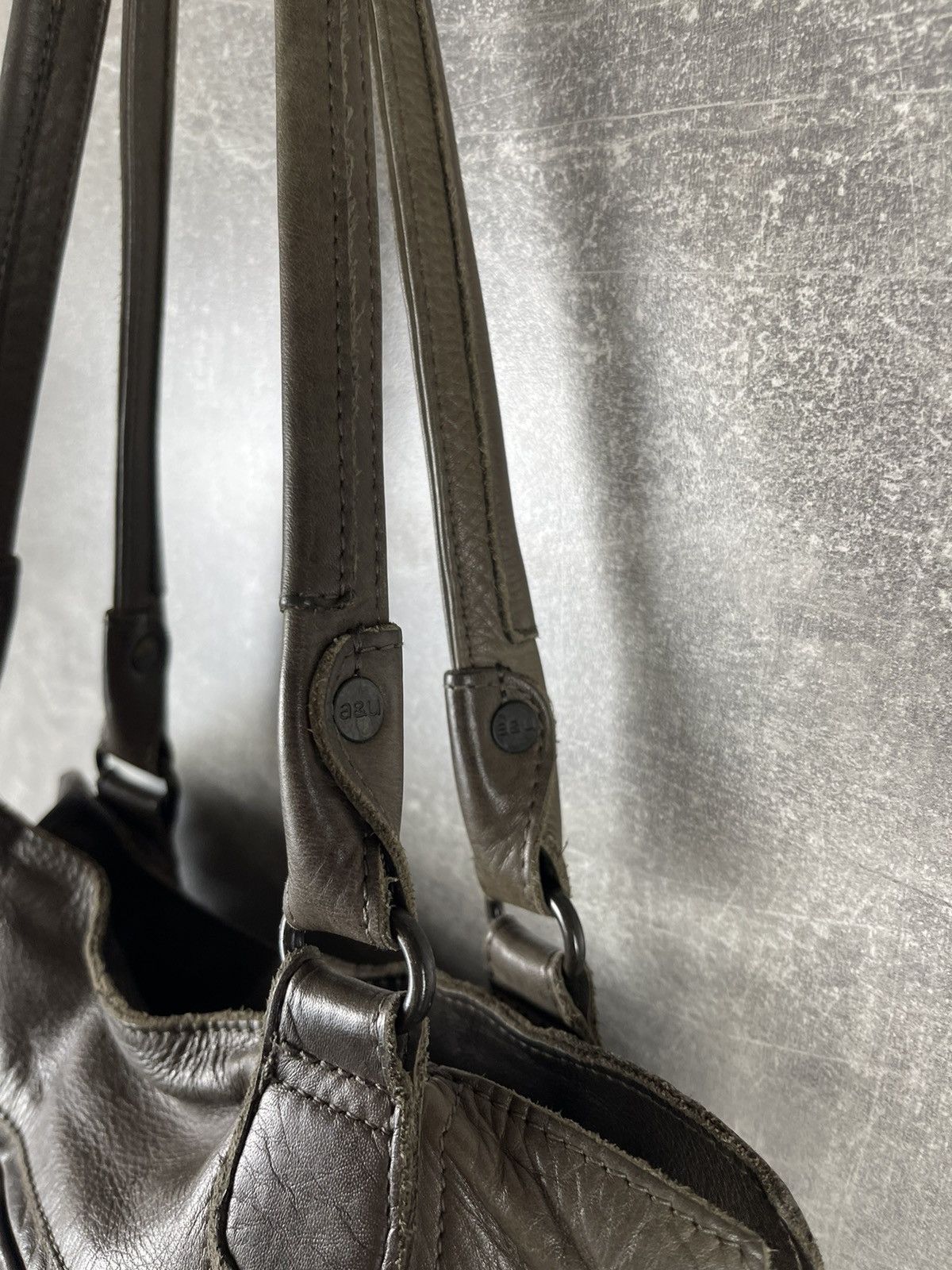Genuine Leather Aunts & Uncles Brown Leather Tote Crossbody Satchel Bag Size ONE SIZE - 10 Thumbnail