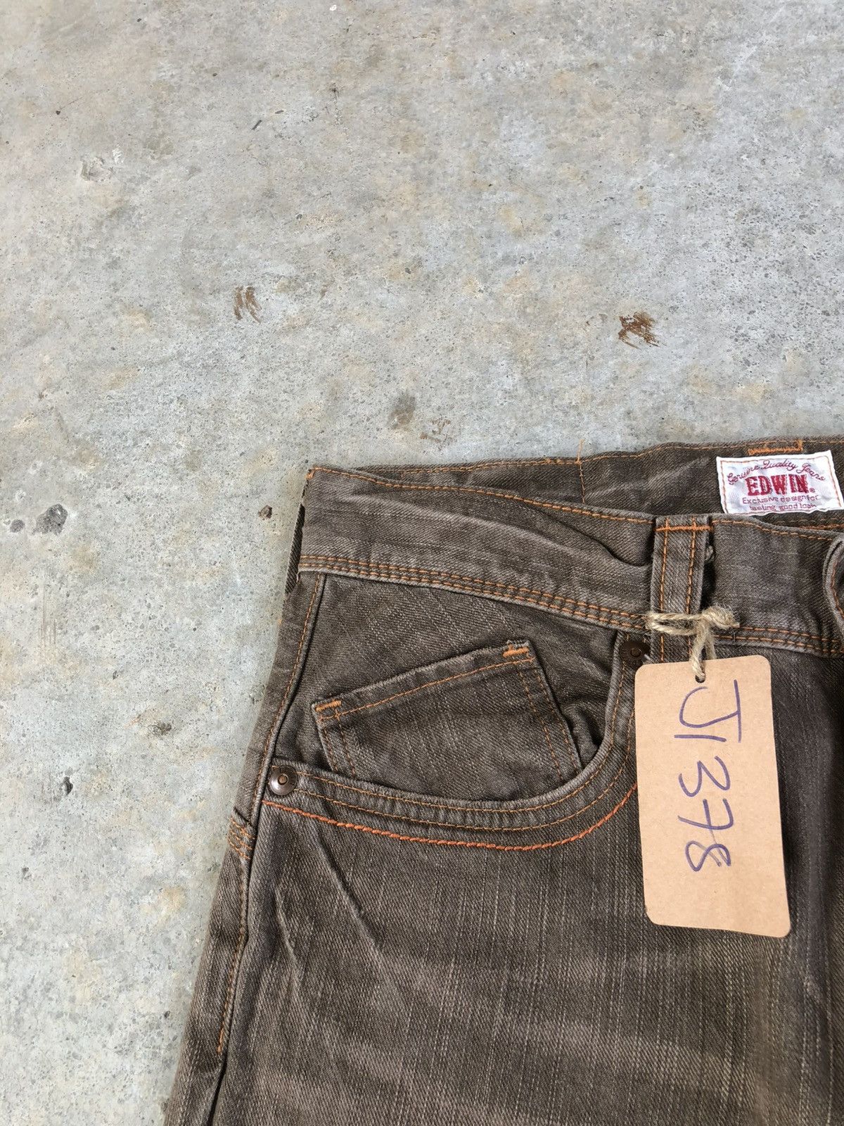If Six Was Nine Japanese Edwin Exclusive Flared Jeans Distressed Bootcut Size US 31 - 14 Thumbnail