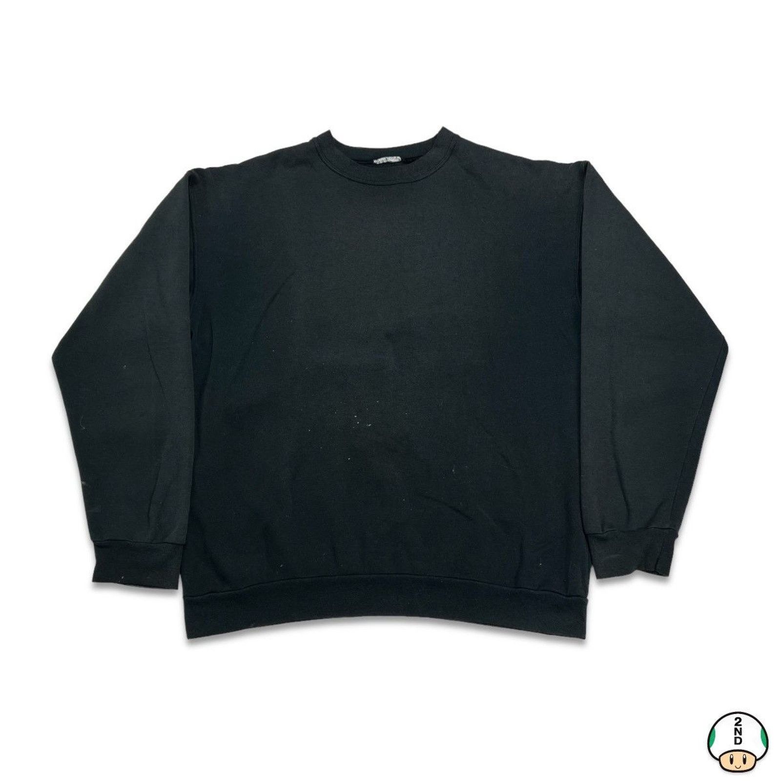Vintage Vintage Blank Sweatshirt Large Faded Painted 90s Pullover Size US L / EU 52-54 / 3 - 1 Thumbnail