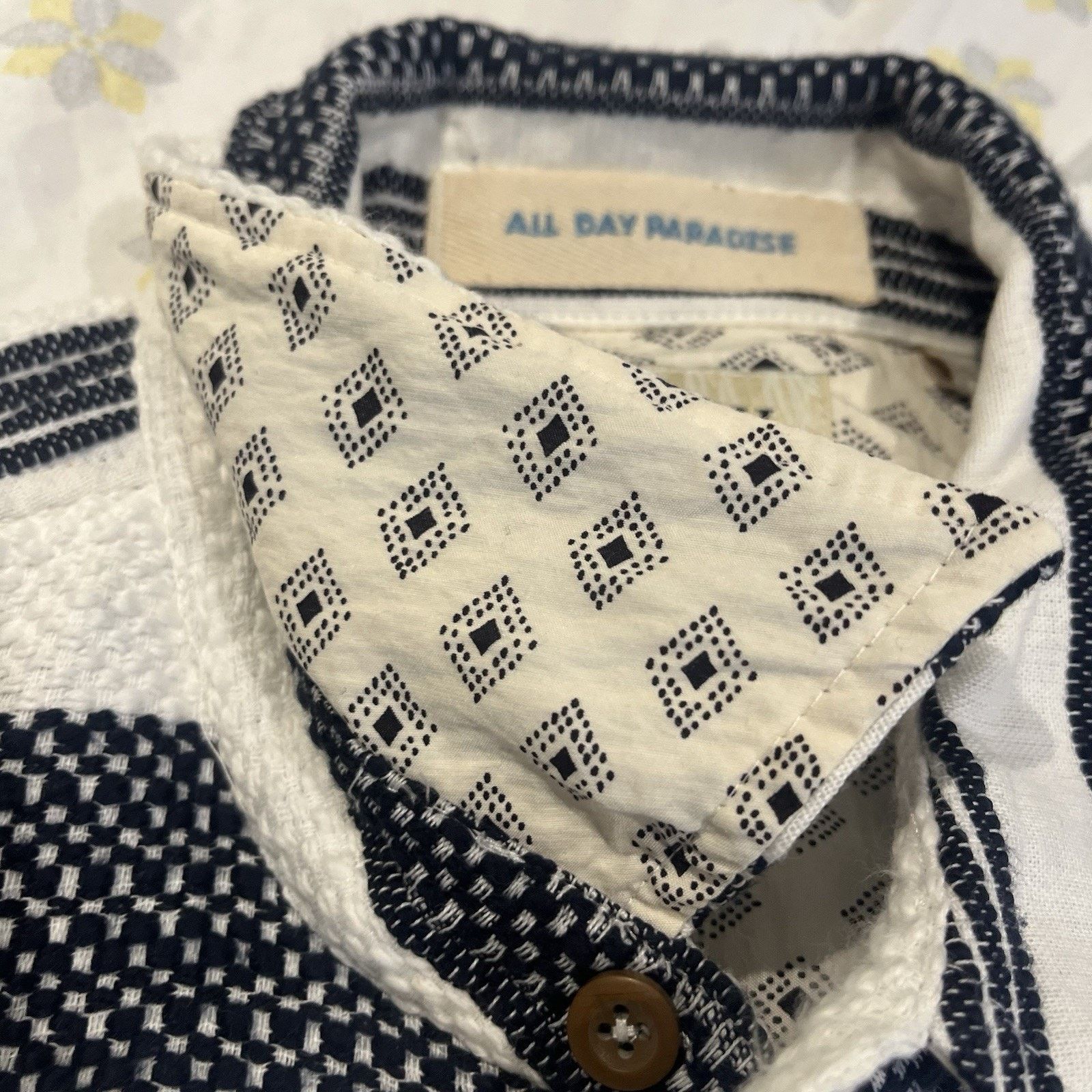 Scotch & Soda Scotch & Soda men's M Basketweave voile button up shirt Size US M / EU 48-50 / 2 - 9 Thumbnail