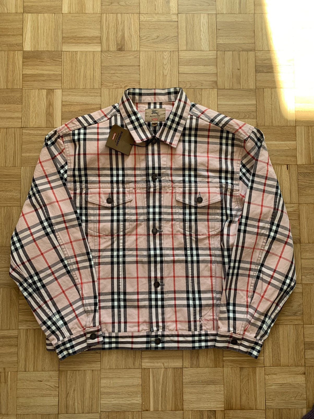 Burberry × Supreme Supreme Burberry Denim Trucker Jacket XL