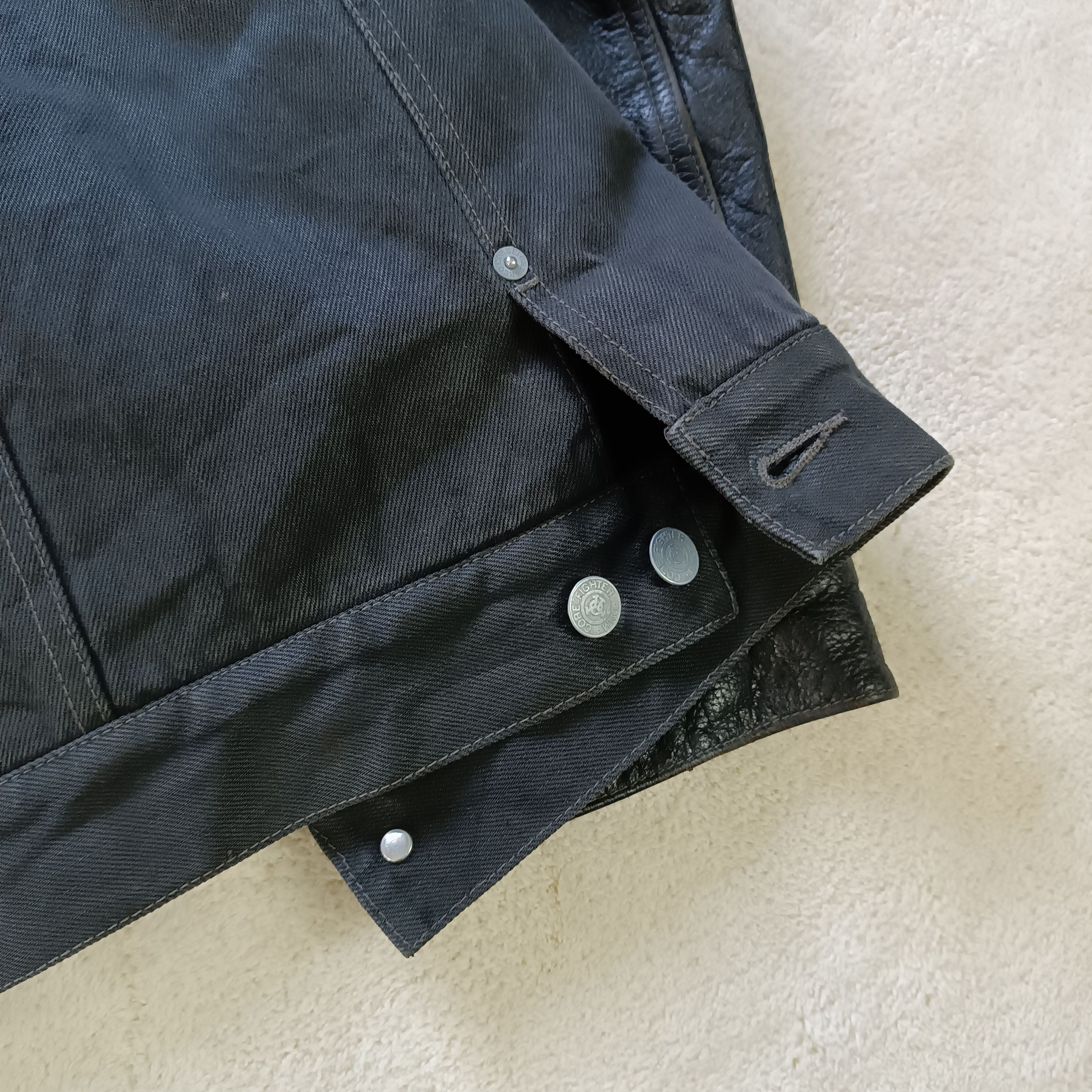 Other TROPICAL HELL By CoreFighter Leather Sleeves Trucker Jacket Size US L / EU 52-54 / 3 - 17 Thumbnail