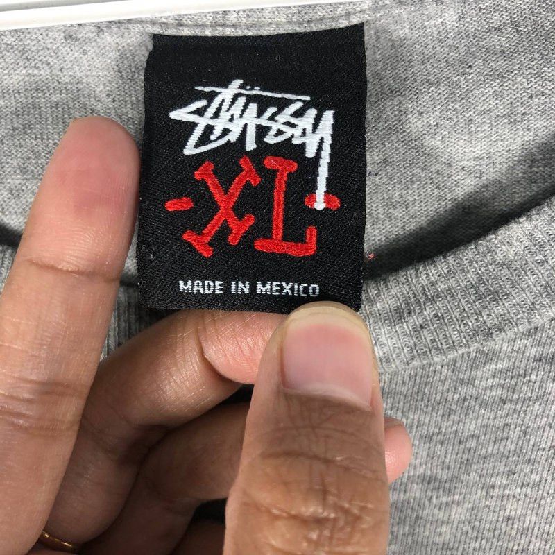 Stussy Vintage Grey Stussy Men T-Shirt Size US XL / EU 56 / 4 - 7 Thumbnail