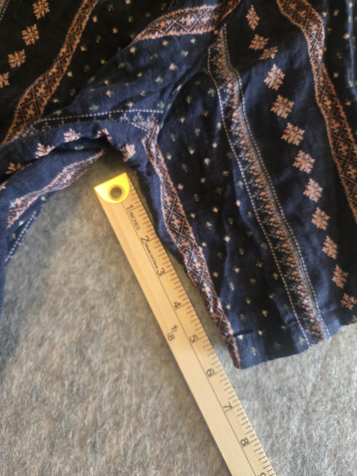 Other 3XL Short-Sleeve Button-Down Navy Geometric Stripe Shirt Size US XXL / EU 58 / 5 - 7 Thumbnail