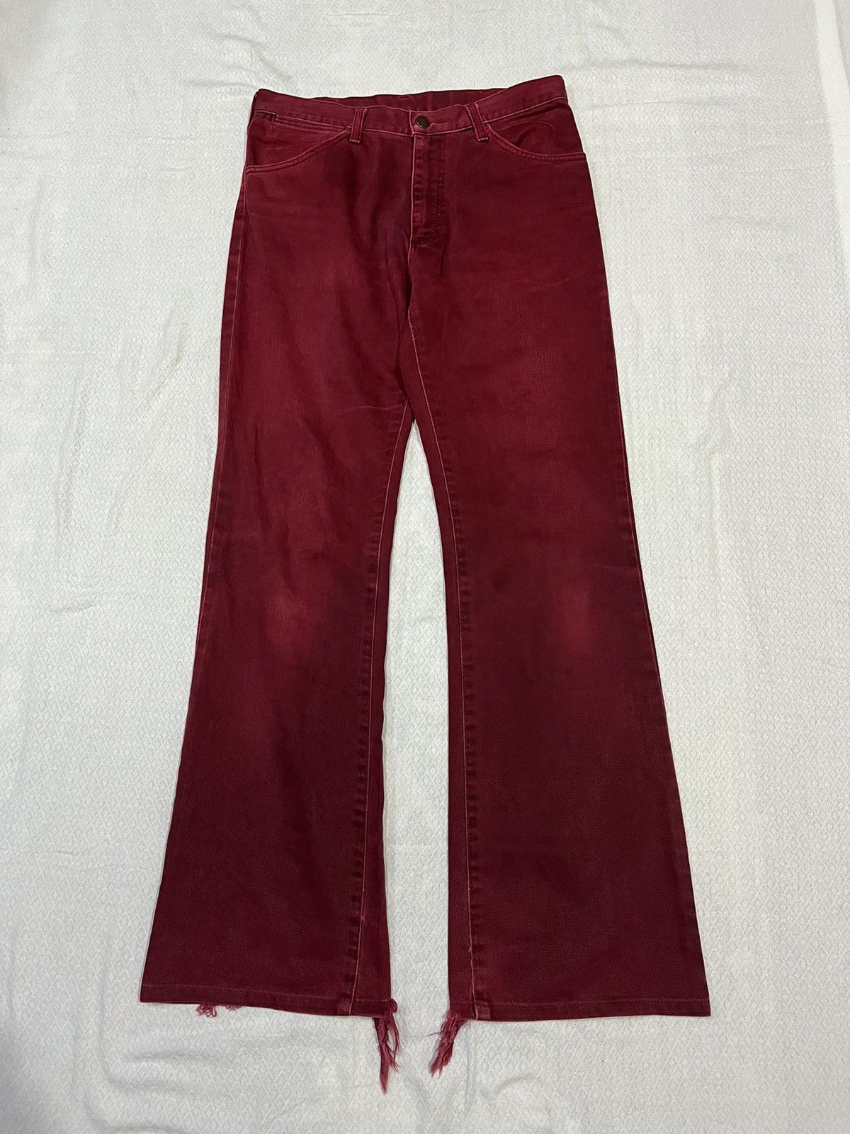 KMRii 🖤BLACKFRIDAY🖤Wrangler red dahlia flared jeans Size US 30 / EU 46 - 1 Thumbnail