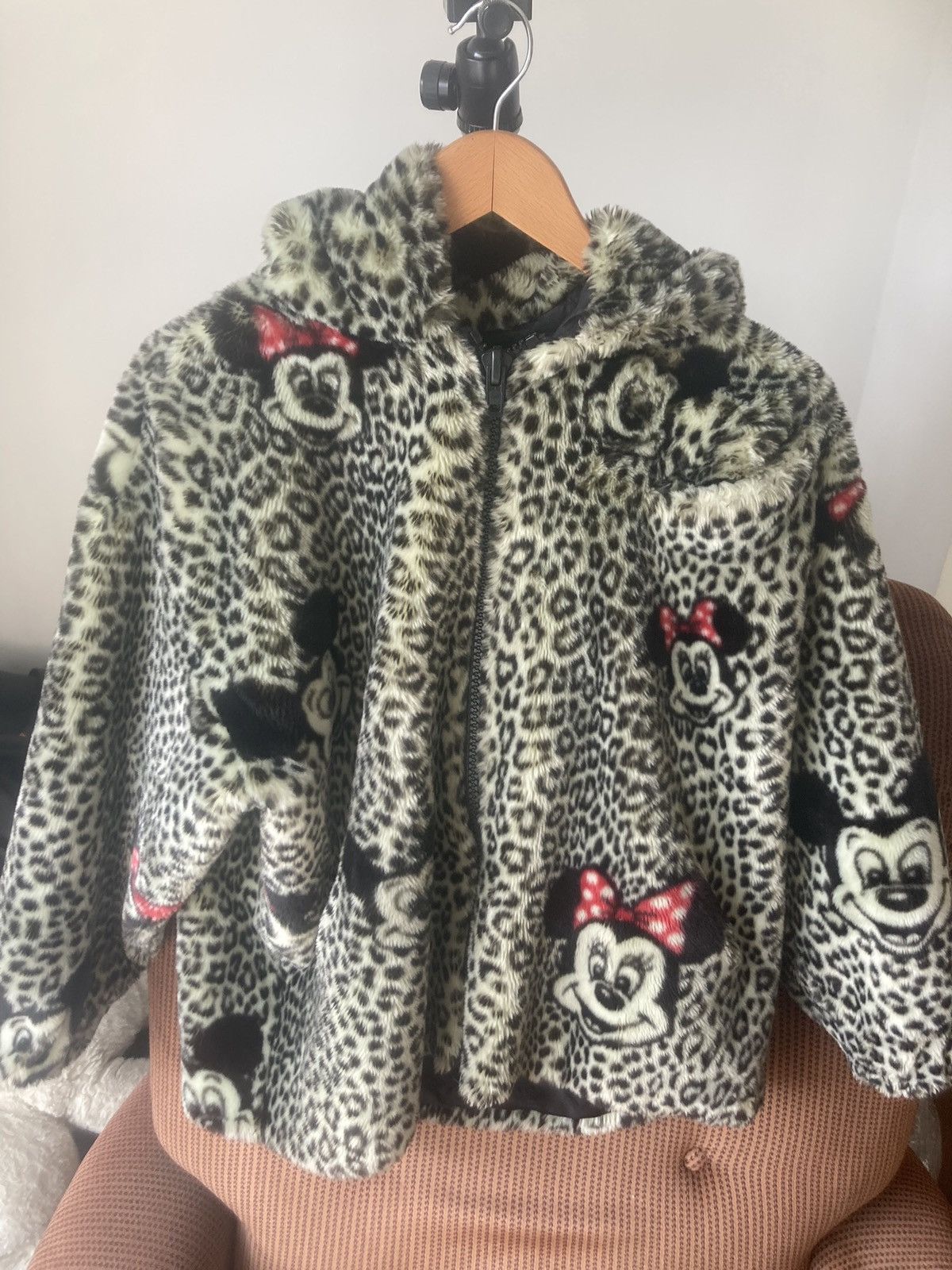Disney × Mickey Mouse Vintage Disney leopard print hooded coat Size M / US 6-8 / IT 42-44 - 1 Thumbnail